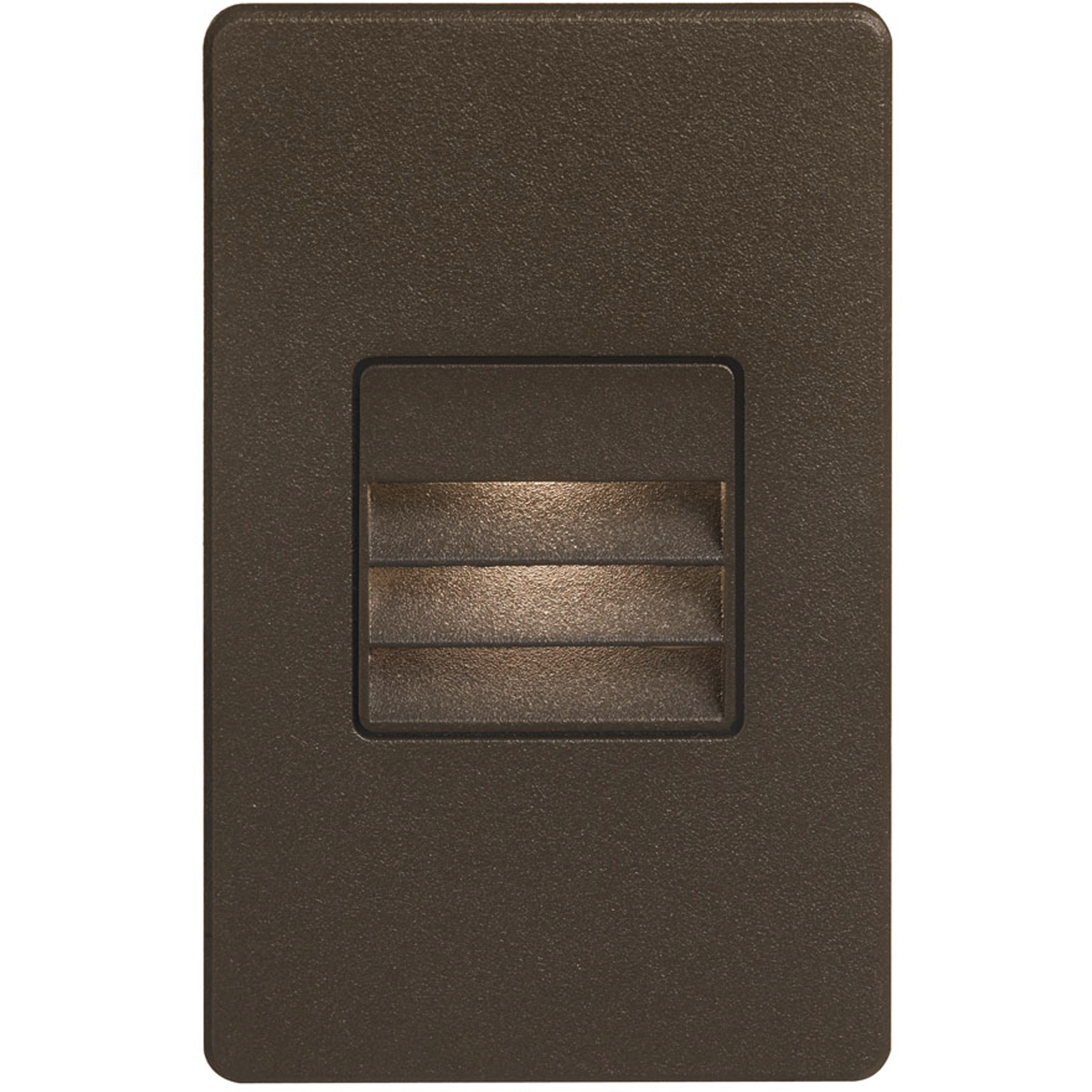 Logan 120VAC 3.3 watt Bronze Step/Wall Light, Rectangle