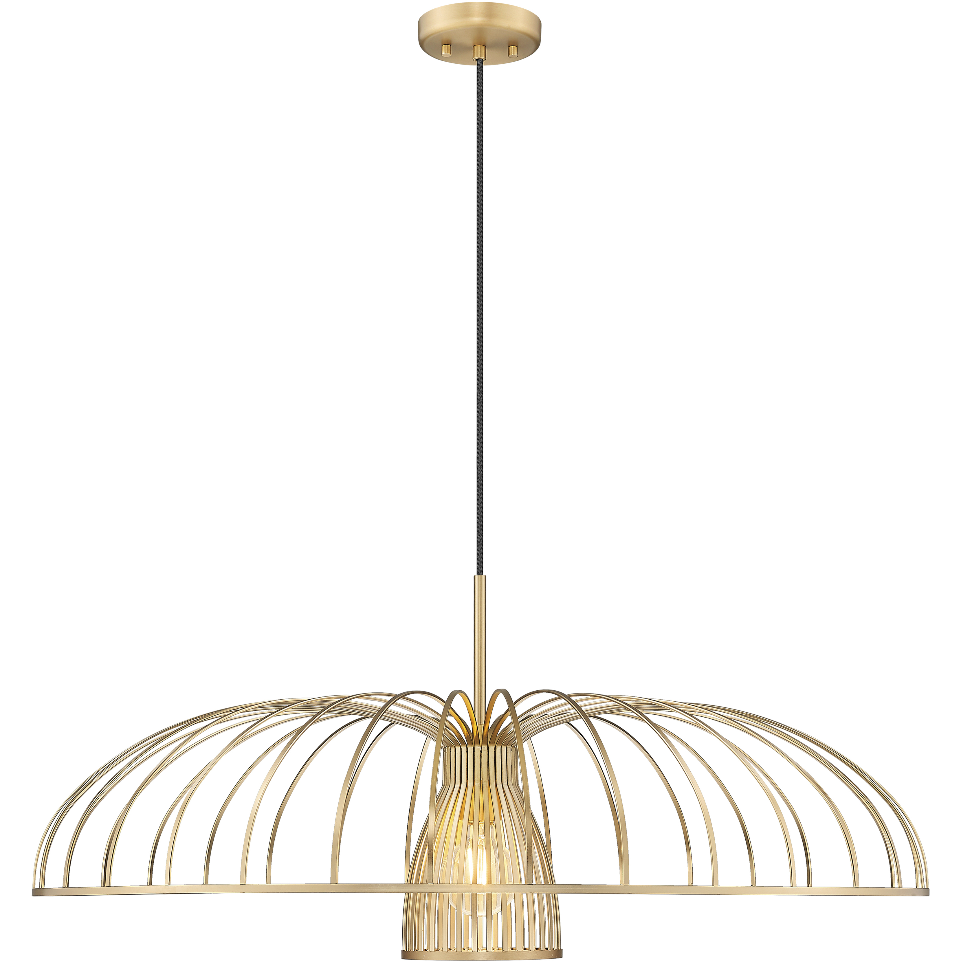 Valencia 1 Light 35 inch Modern Gold Pendant Ceiling Light