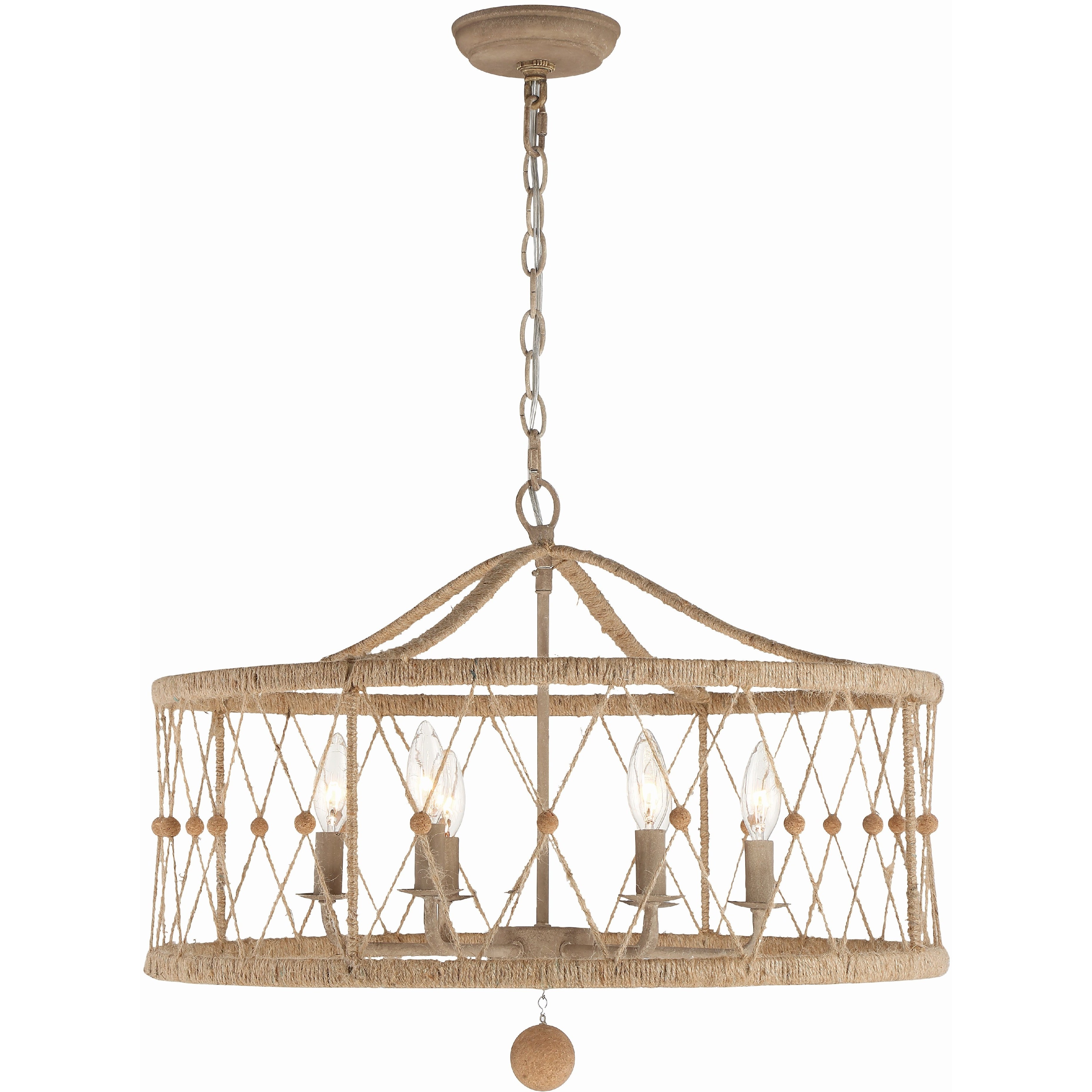 Brixton 6 Light 24 inch Burnished Silver Chandelier Ceiling Light
