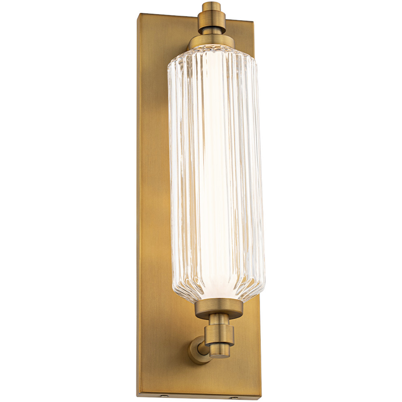 Portos LED 6.38 inch Aged Brass Wall Sconce Wall Light, dweLED