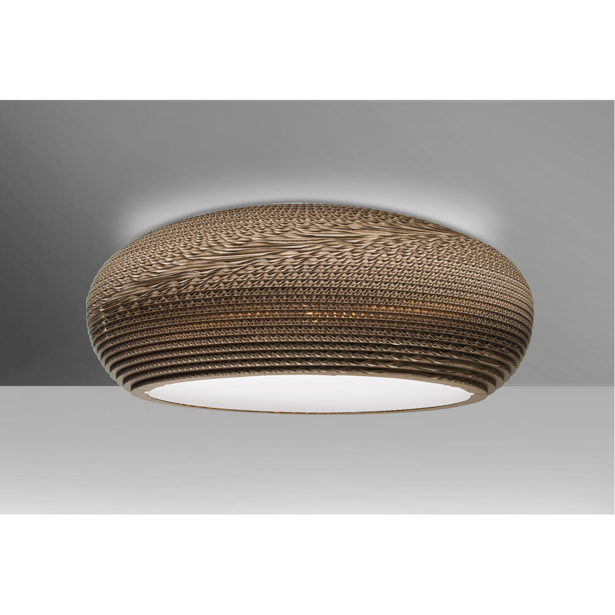 Venus LED 18 inch Satin Nickel Semi-Flush Mount Ceiling Light