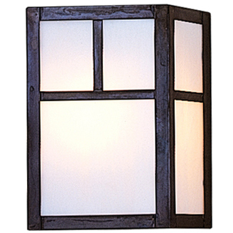 Mission 1 Light 5.12 inch Antique Brass Wall Mount Wall Light in Tan, Empty