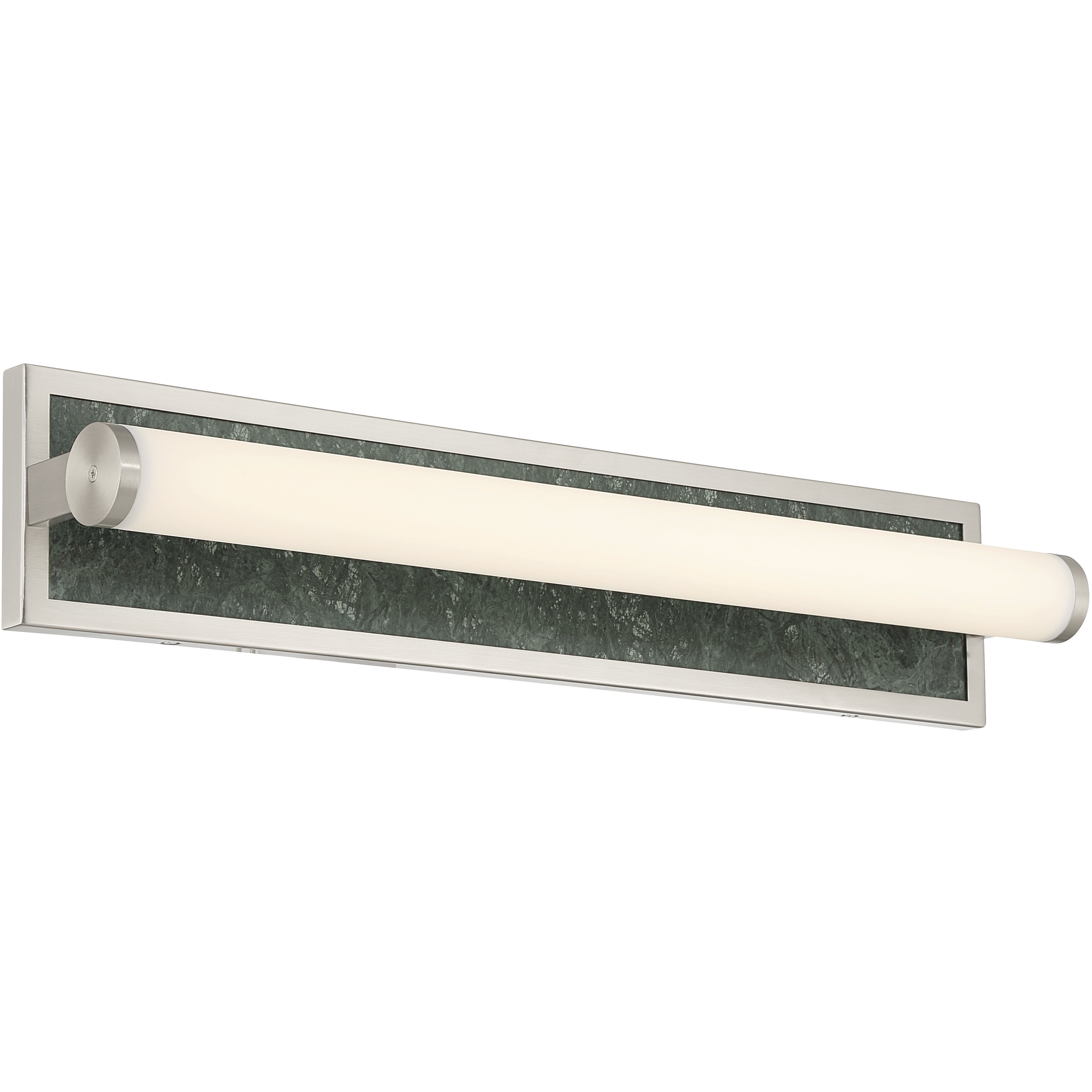 Yep Stratum 1 Light 25.25 inch Brushed Nickel with Persian Green Marble Vanity Light Wall Light