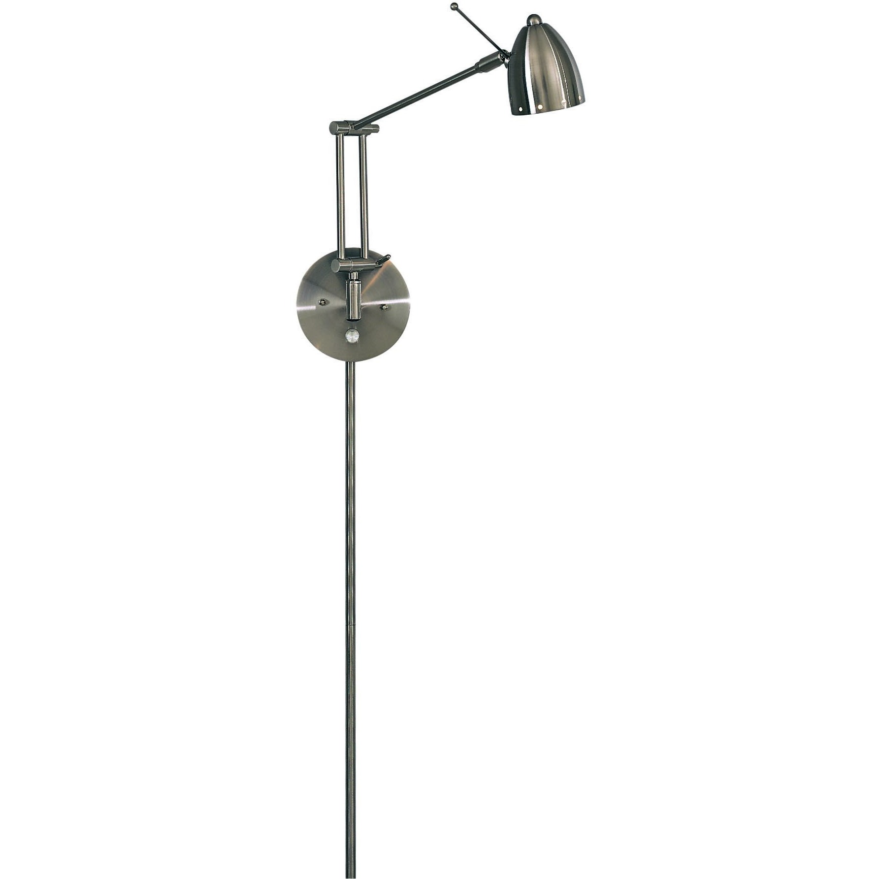 George's Reading Room LED 5 inch Brushed Nickel Wall Lamp Wall Light, Task