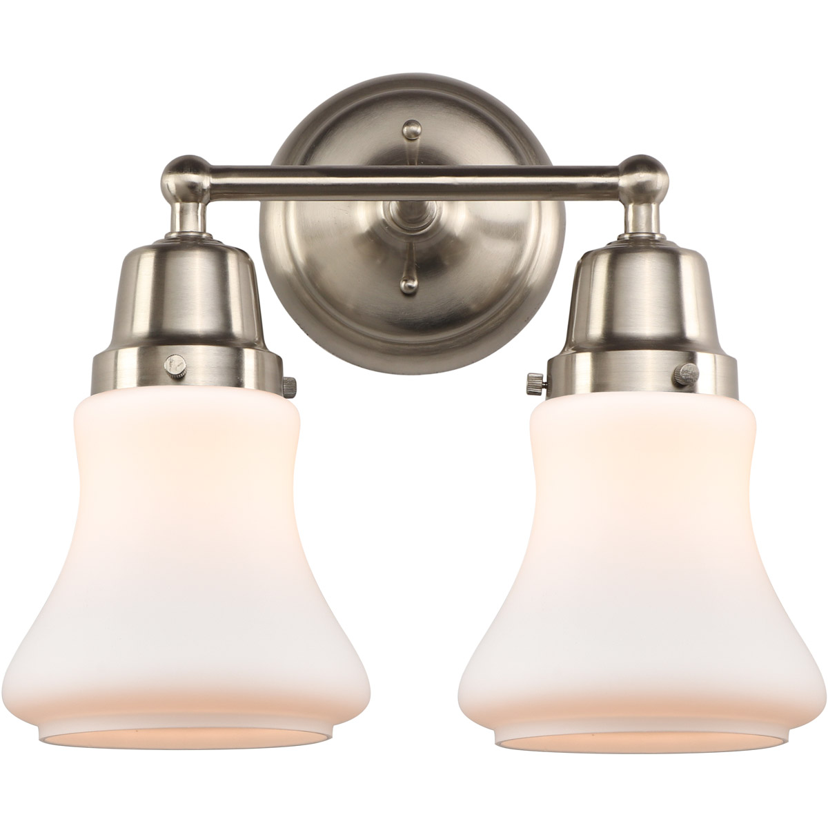 Aditi Bellmont 2 Light 14 inch Brushed Satin Nickel Bath Vanity Light Wall Light, Aditi