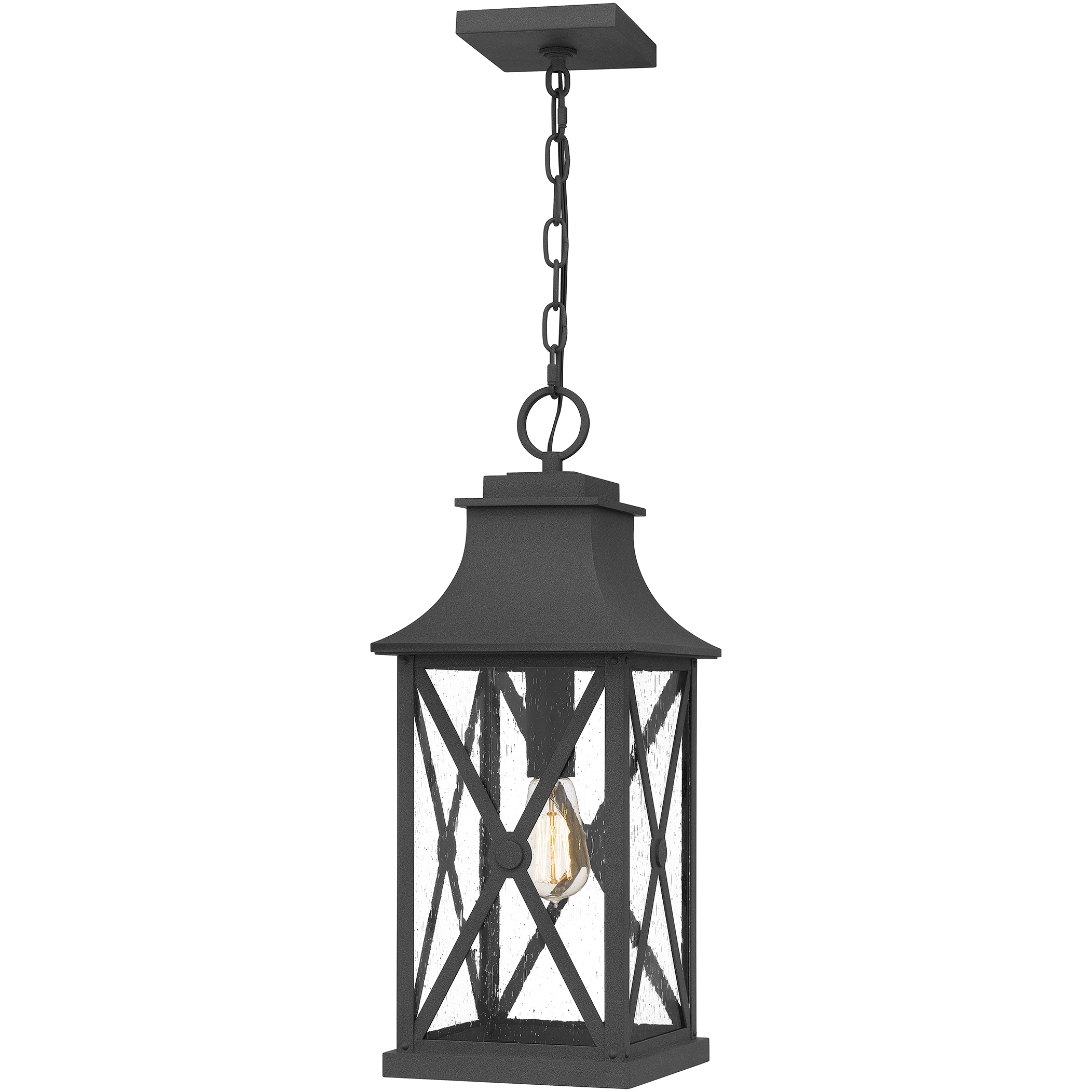 Ellerbee 1 Light 8.5 inch Mottled Black Mini Pendant Ceiling Light, Small