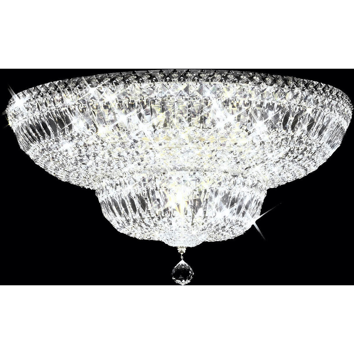 Prestige 16 Light 24 inch Silver Flush Mount Ceiling Light