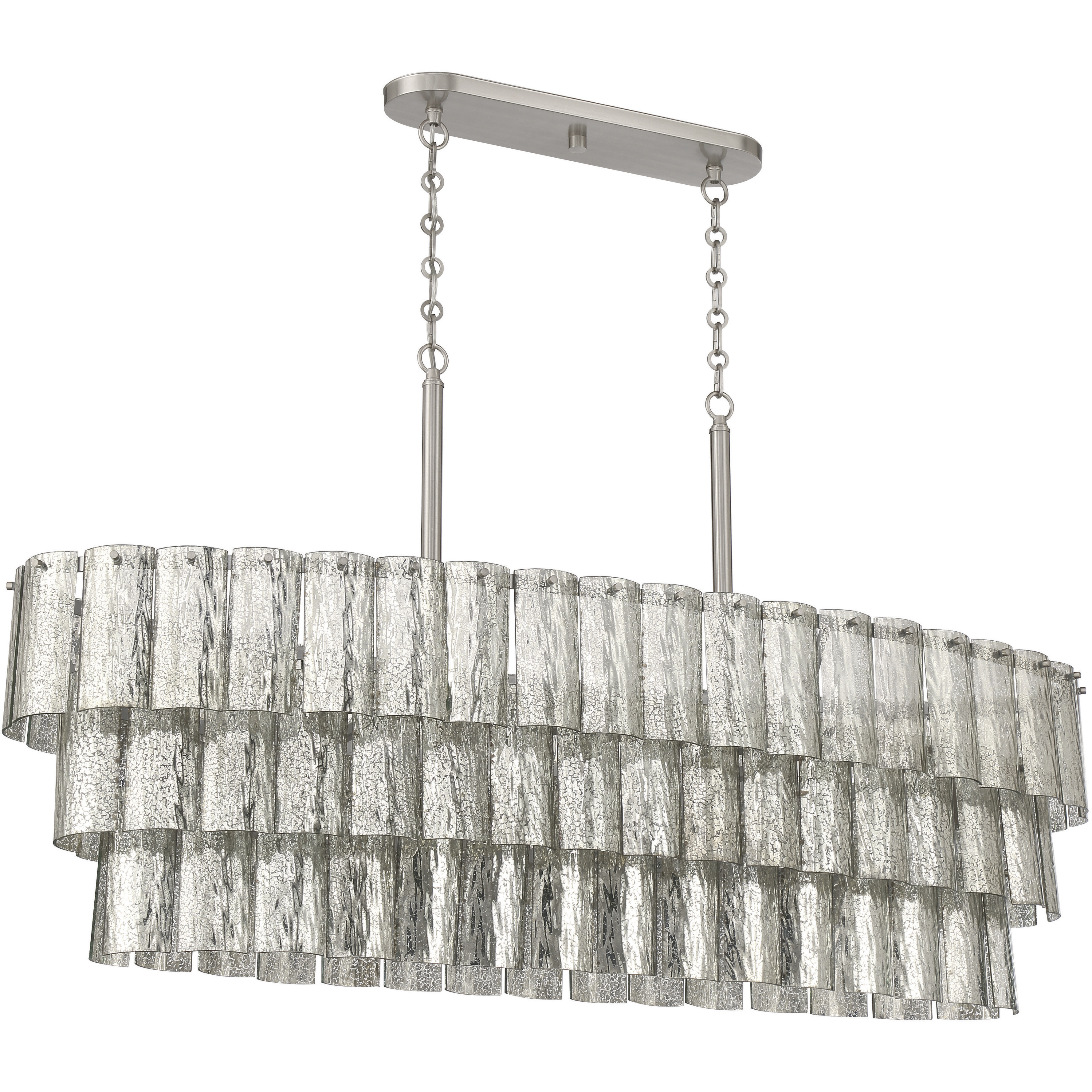 Museo Island Light Ceiling Light in Brushed Polished Nickel