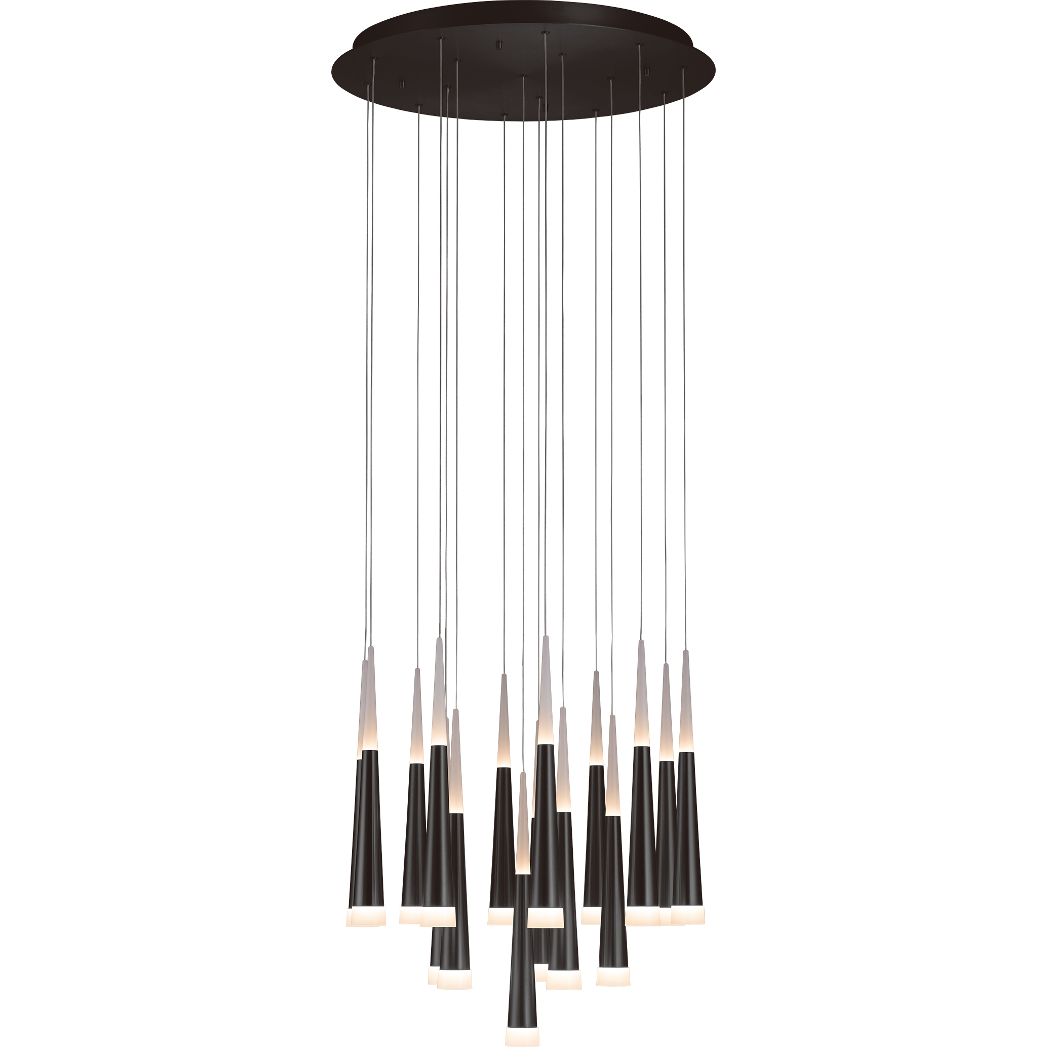 Meteor 16 Light 26 inch Satin Dark Gray Chandelier Ceiling Light