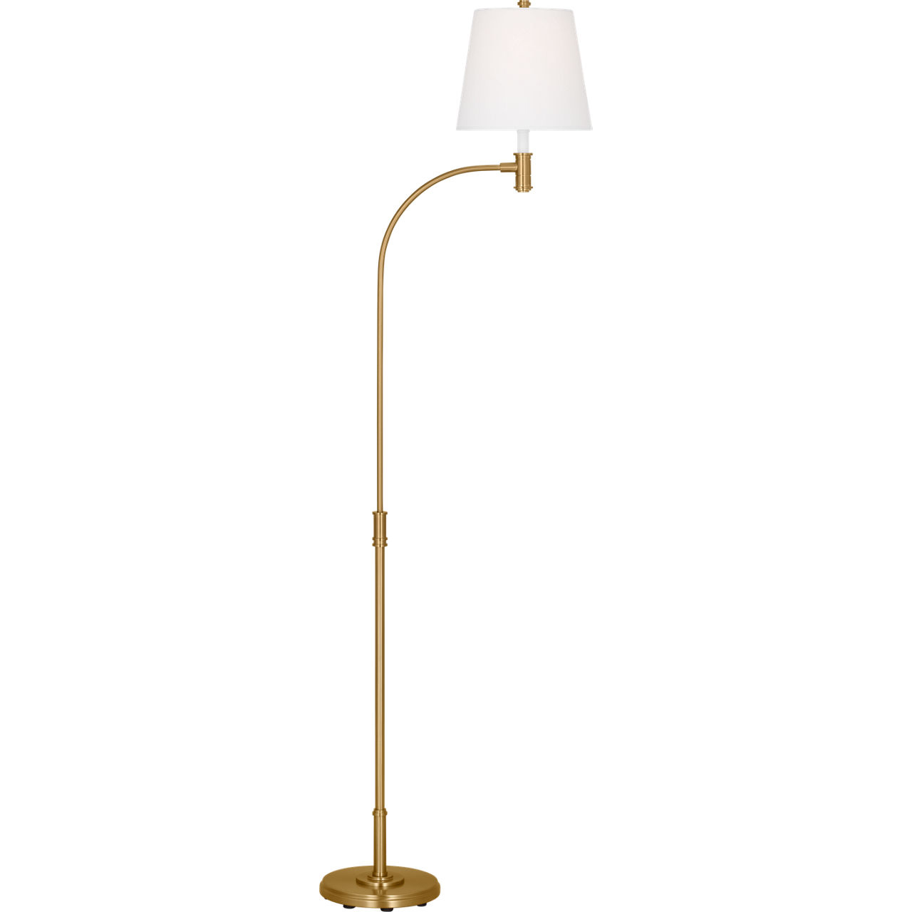 C&M by Chapman & Myers Belmont 71.13 inch 9 watt Burnished Brass Floor Lamp Portable Light