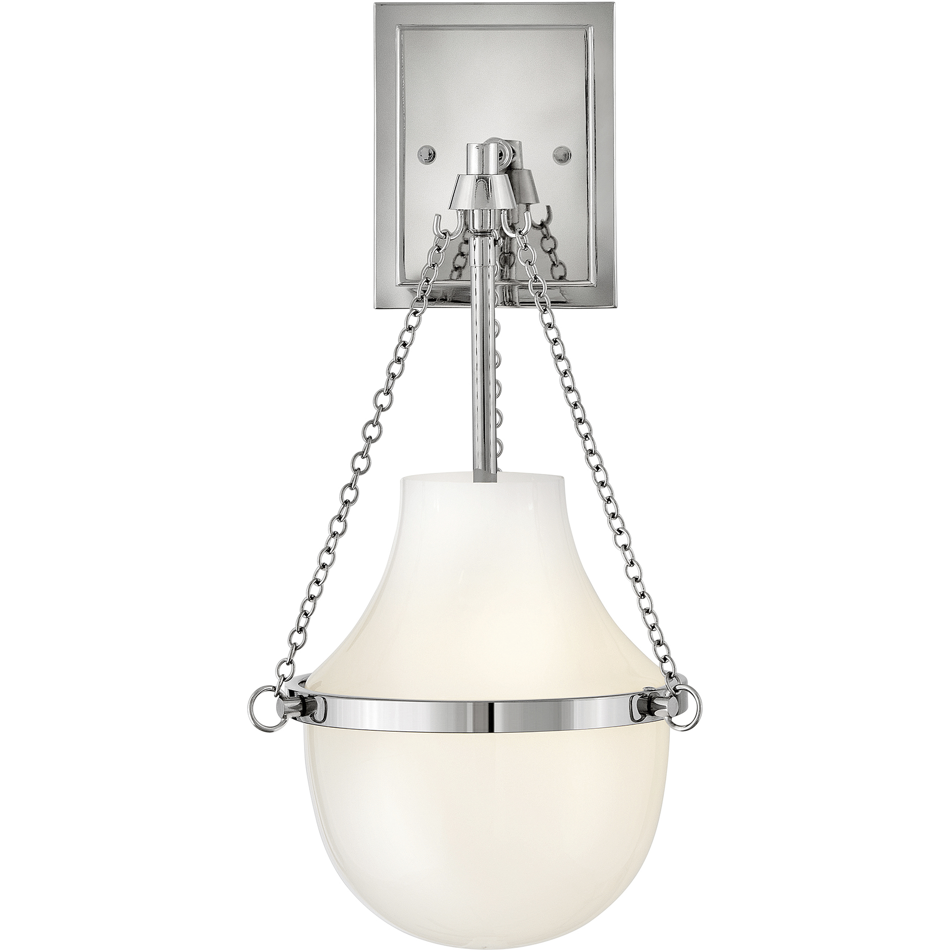 Collins Wall Mount Bath Wall Light in Polished Nickel
