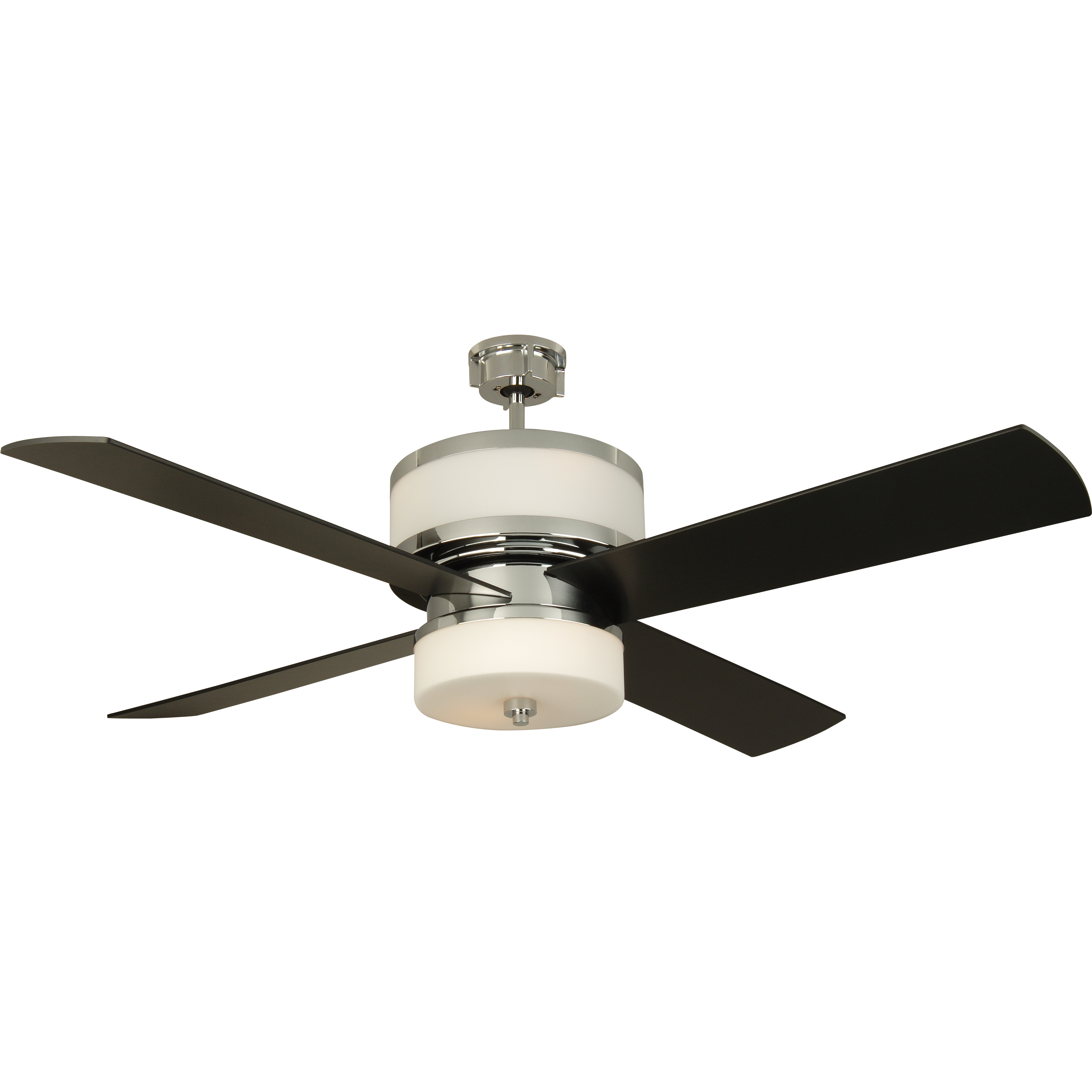 Craftmade MO56CH4 Midoro 56 inch Chrome with Black Blades Ceiling Fan
