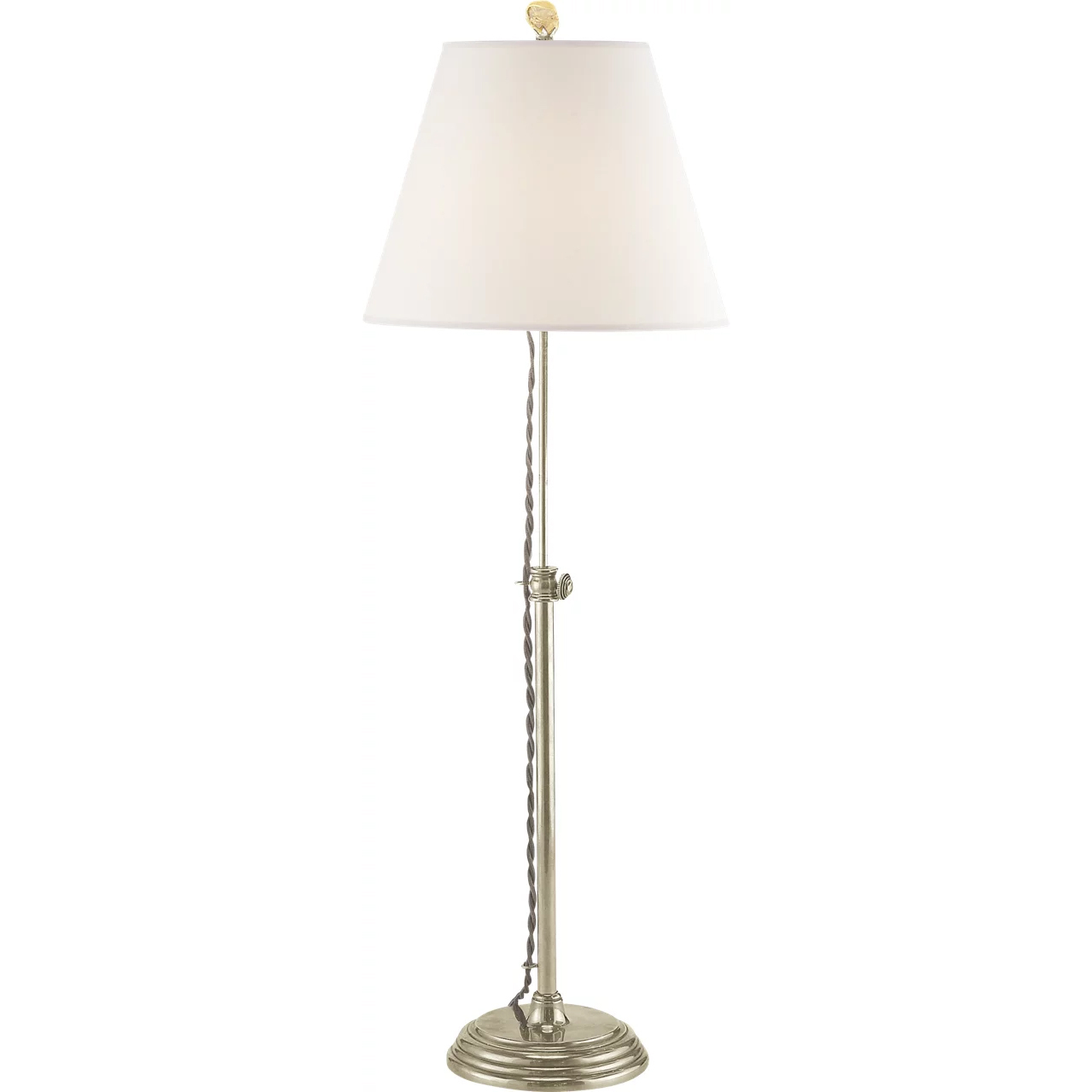 Suzanne Kasler Wyatt 20.5 inch 60 watt Antique Nickel Accent Lamp Portable Light in Linen
