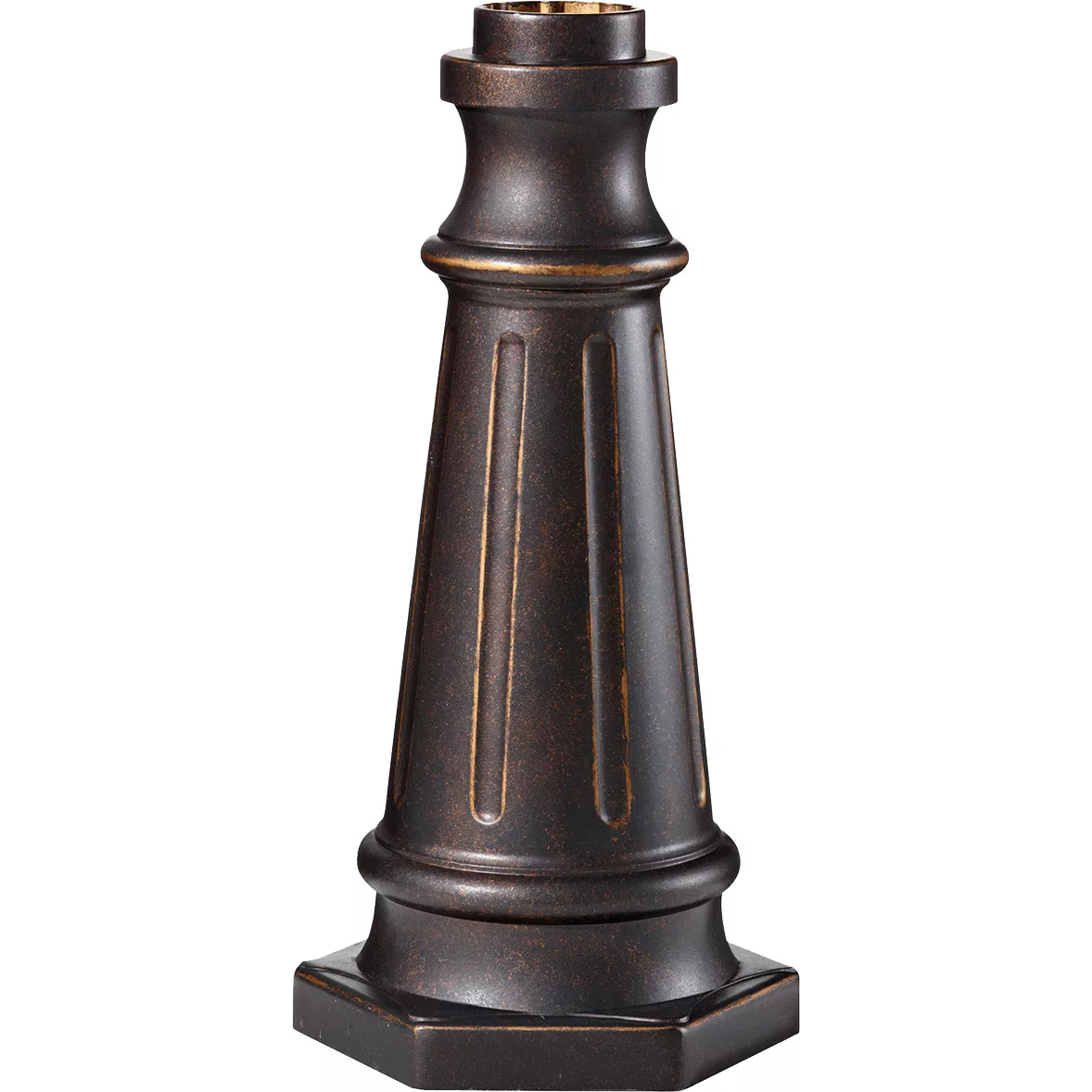 Outdoor Post Base 19.5 inch Grecian Bronze Outdoor Post Base