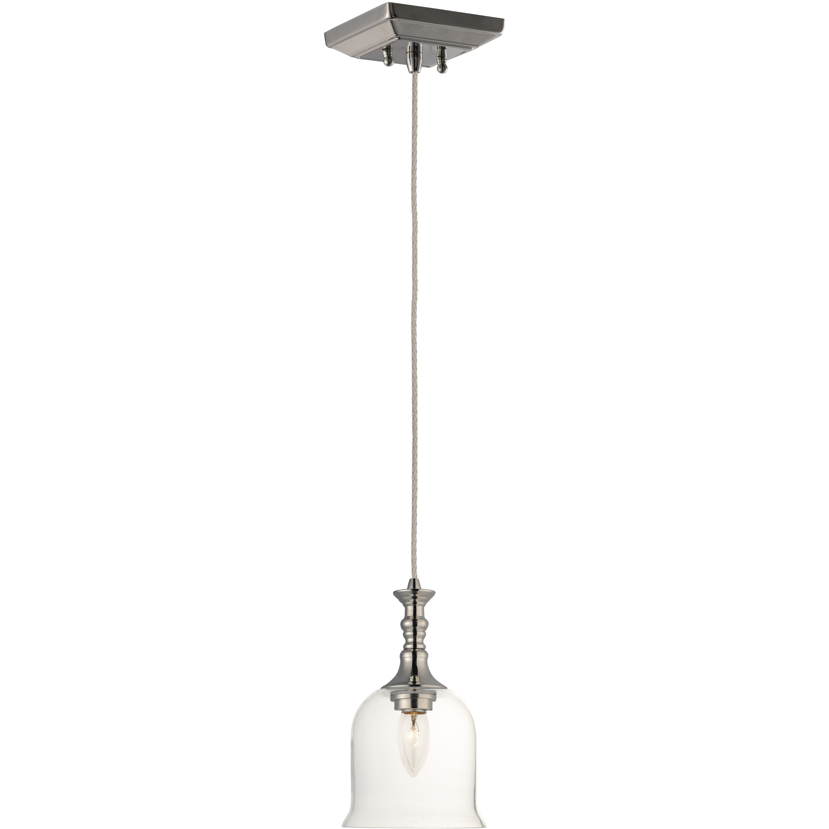 Centennial 1 Light 6.25 inch Polished Nickel Single Pendant Ceiling Light