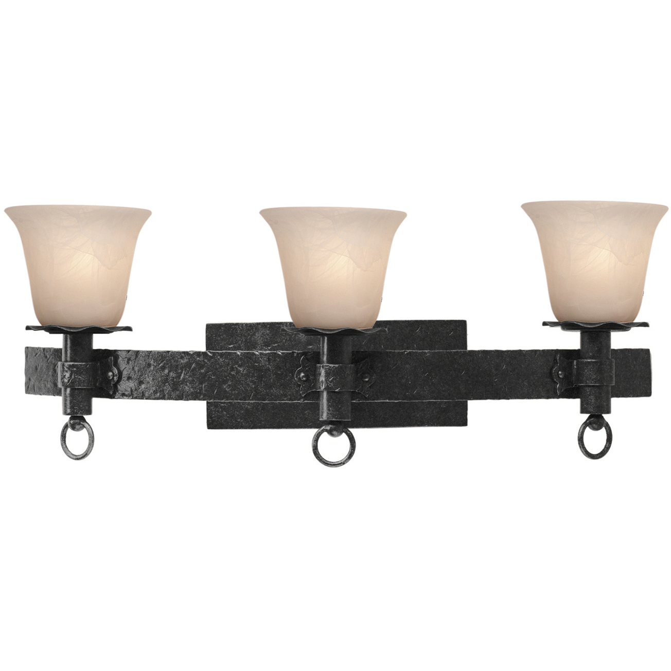 Americana 3 Light 26.5 inch Black Vanity Light Wall Light