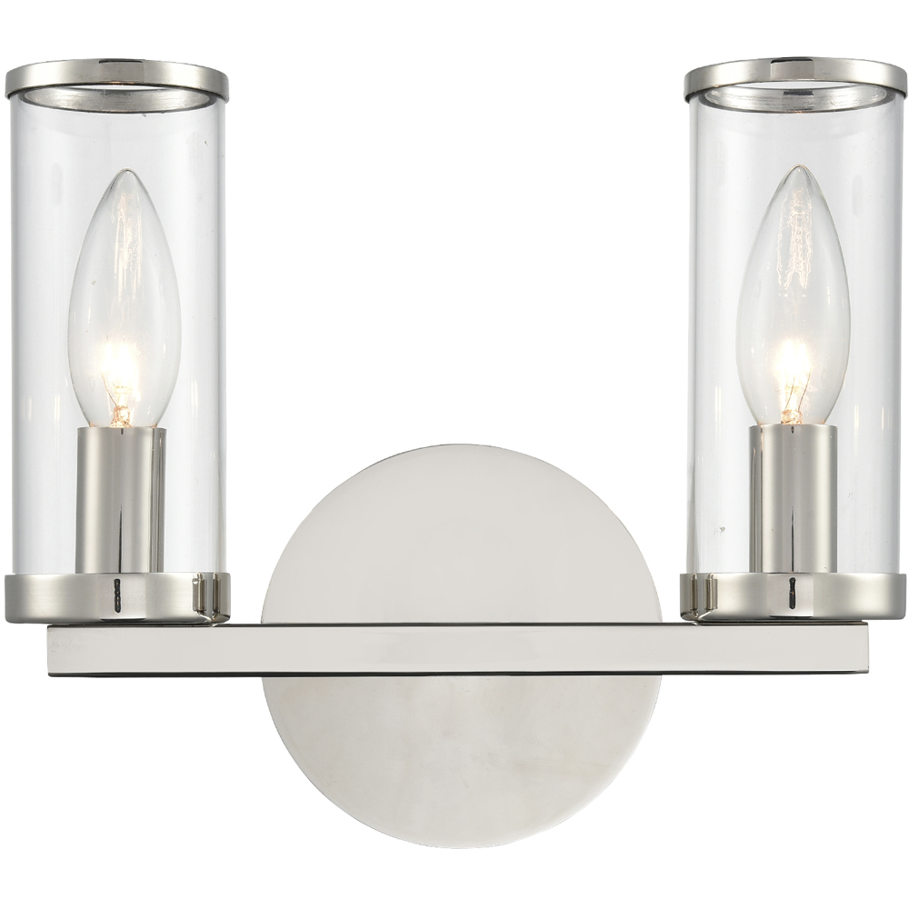 Revolve 2 Light 13.38 inch Polished Nickel Wall/Vanity Light Wall Light