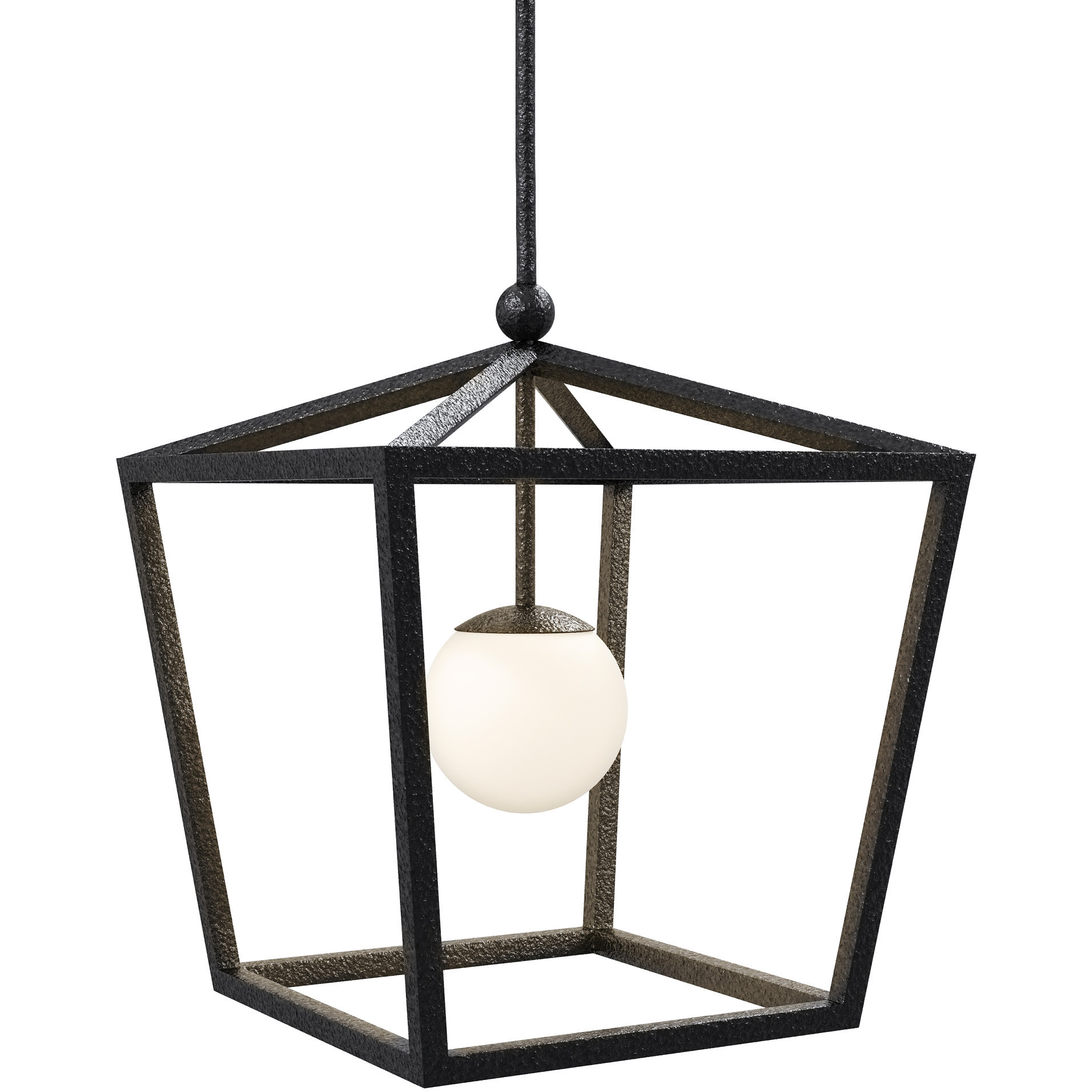 Denison 1 Light 18 inch Black Outdoor Lantern Pendant