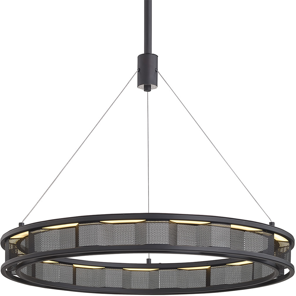 Fuze 1 Light 29 inch Soft Off Black Pendant Ceiling Light