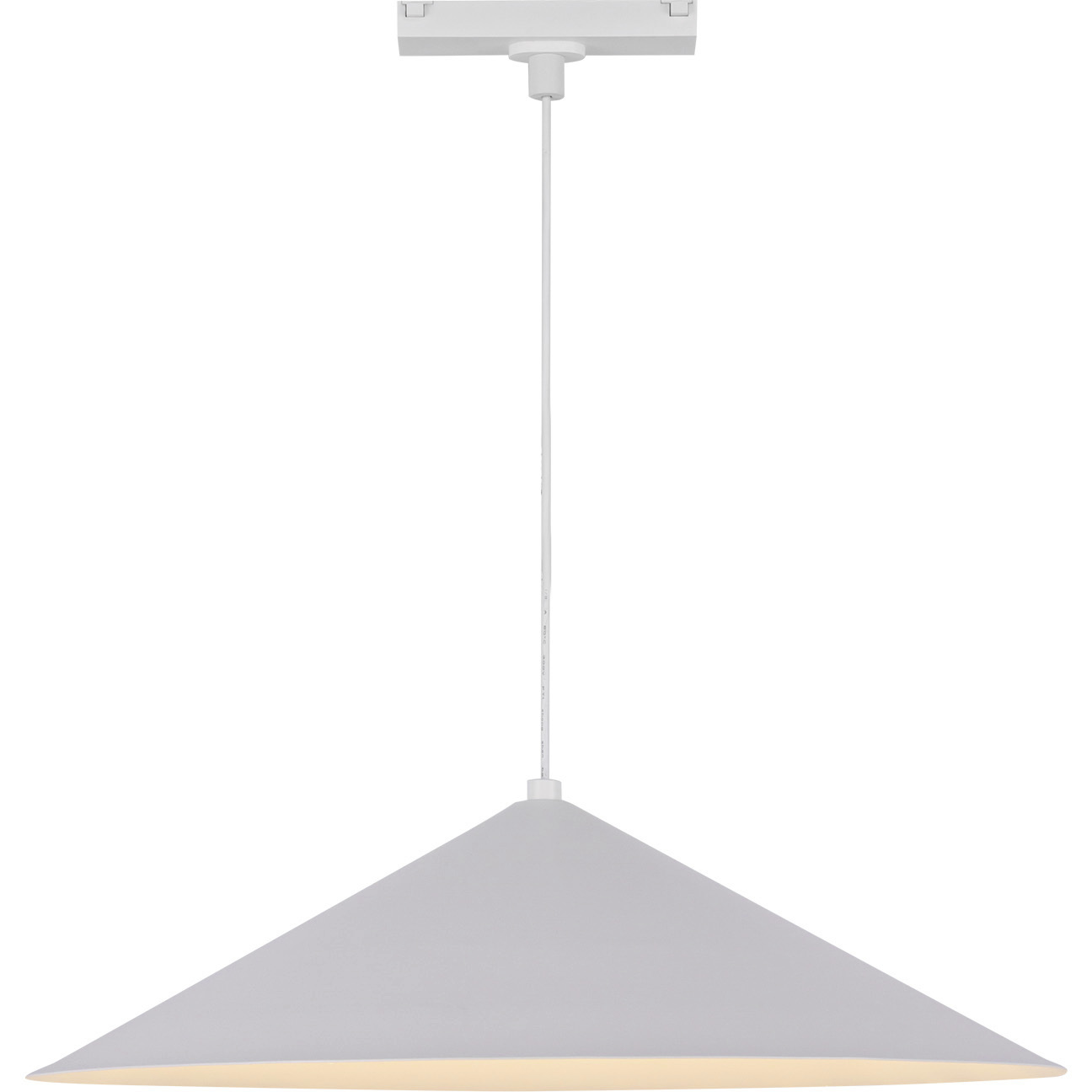 Luiz 48V DC White Trilo Track Pendant Ceiling Light in 3000K
