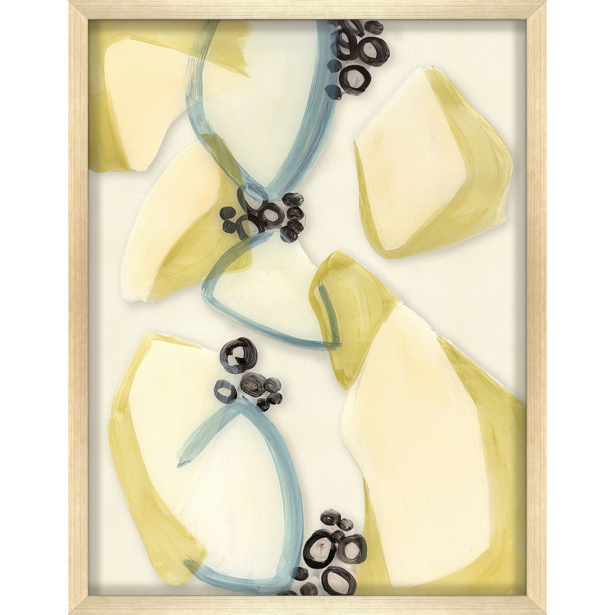 Bedrock Garden Yellow and Brown and Green and White Framed Art, The Studio