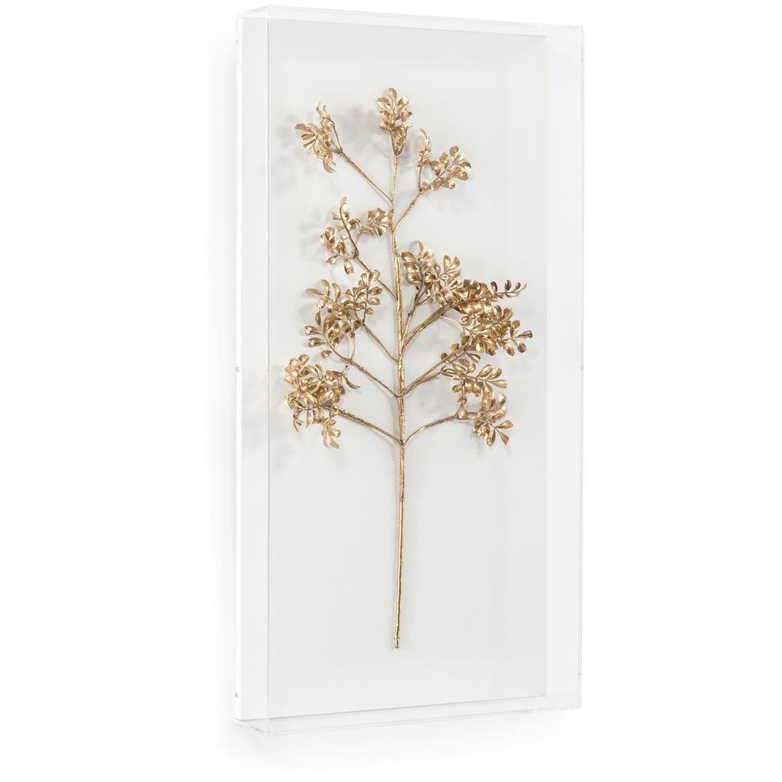 Branch II Gold Wall Decor, 3D