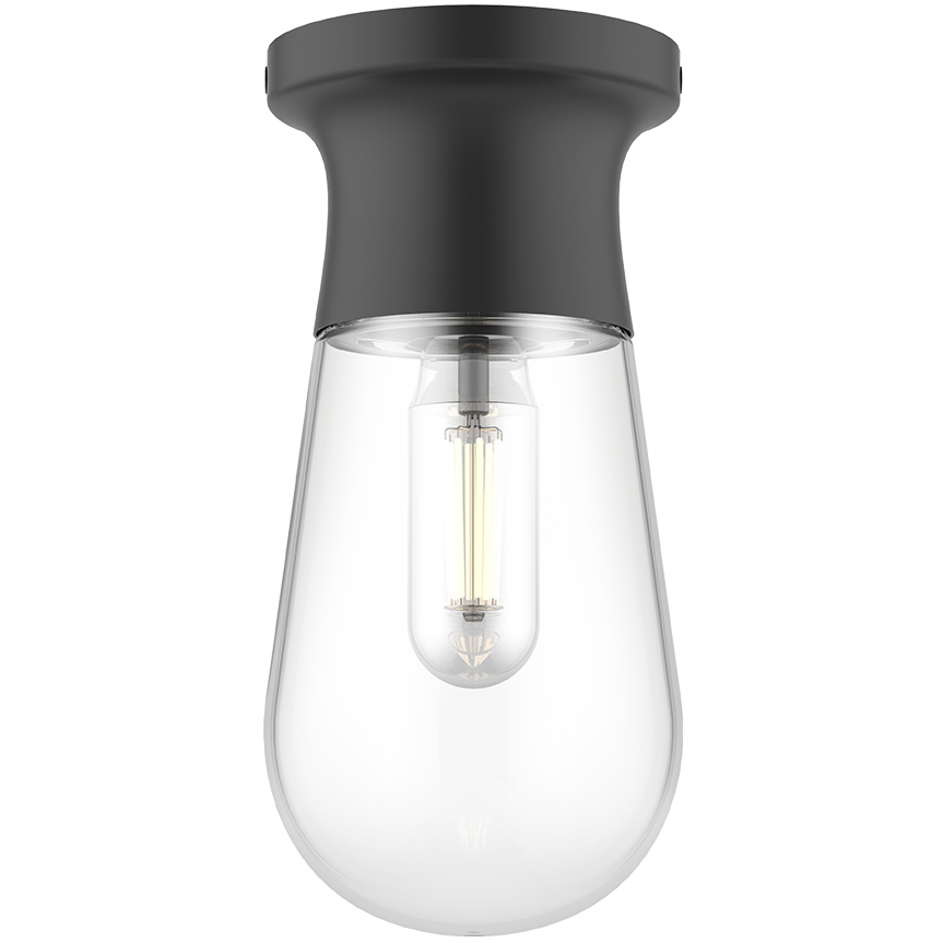 Alora Mood Marcel 1 Light 4.75 inch Matte Black Semi Flush Mount Ceiling Light