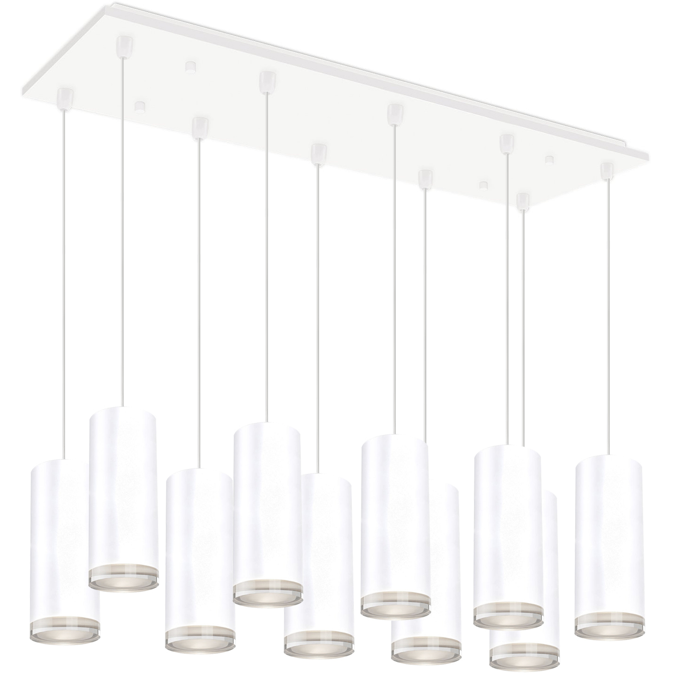 Cameo LED 8.25 inch White Multi Pendant Ceiling Light