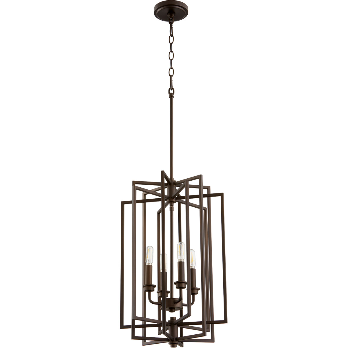 Hammond 4 Light 14 inch Oiled Bronze Entry Ceiling Light