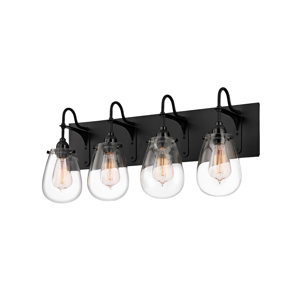 Chelsea 8 Light 26.25 inch Satin Black Bath Bar Wall Light