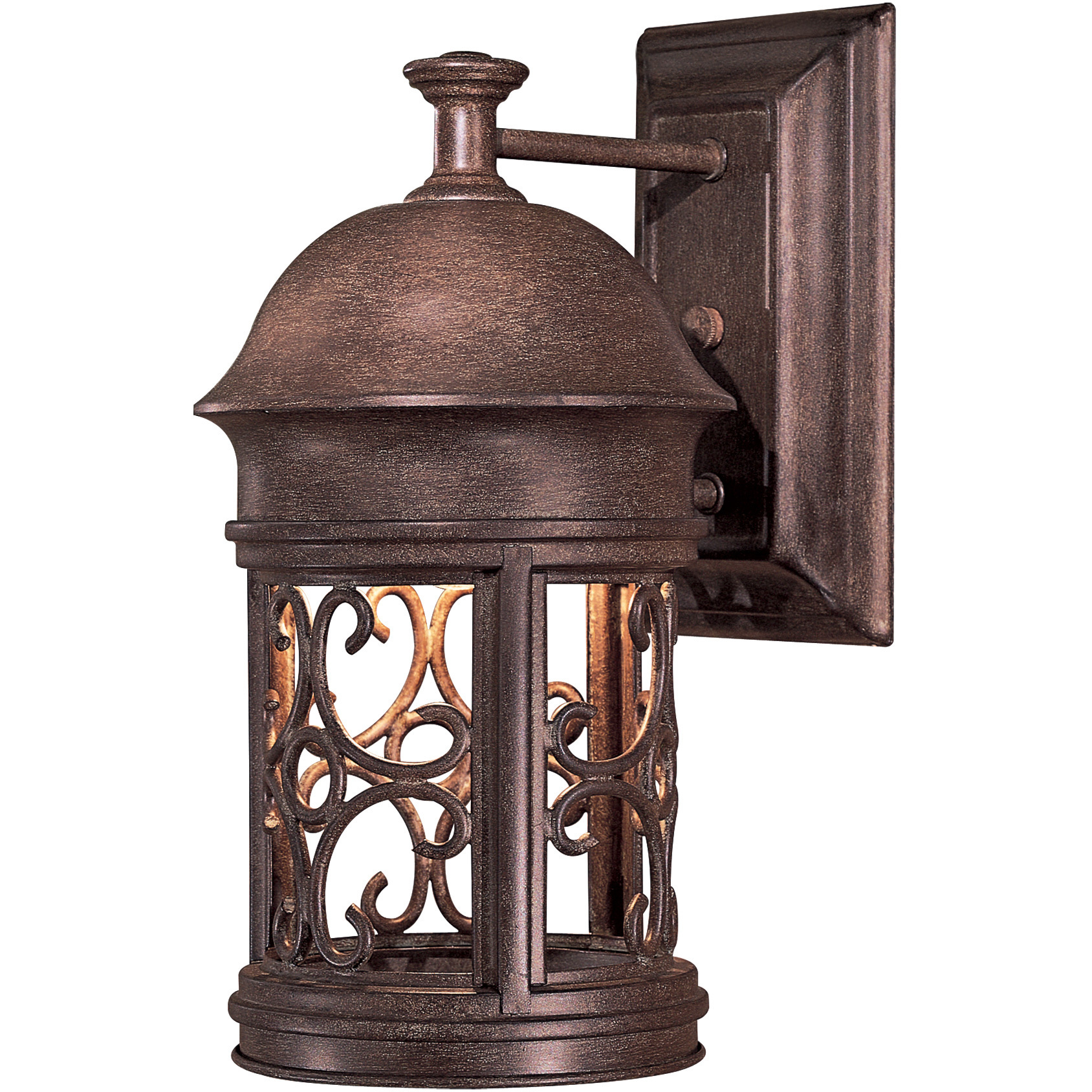 Sage Ridge 1 Light 13 inch Vintage Rust Outdoor Wall Mount, Great Outdoors