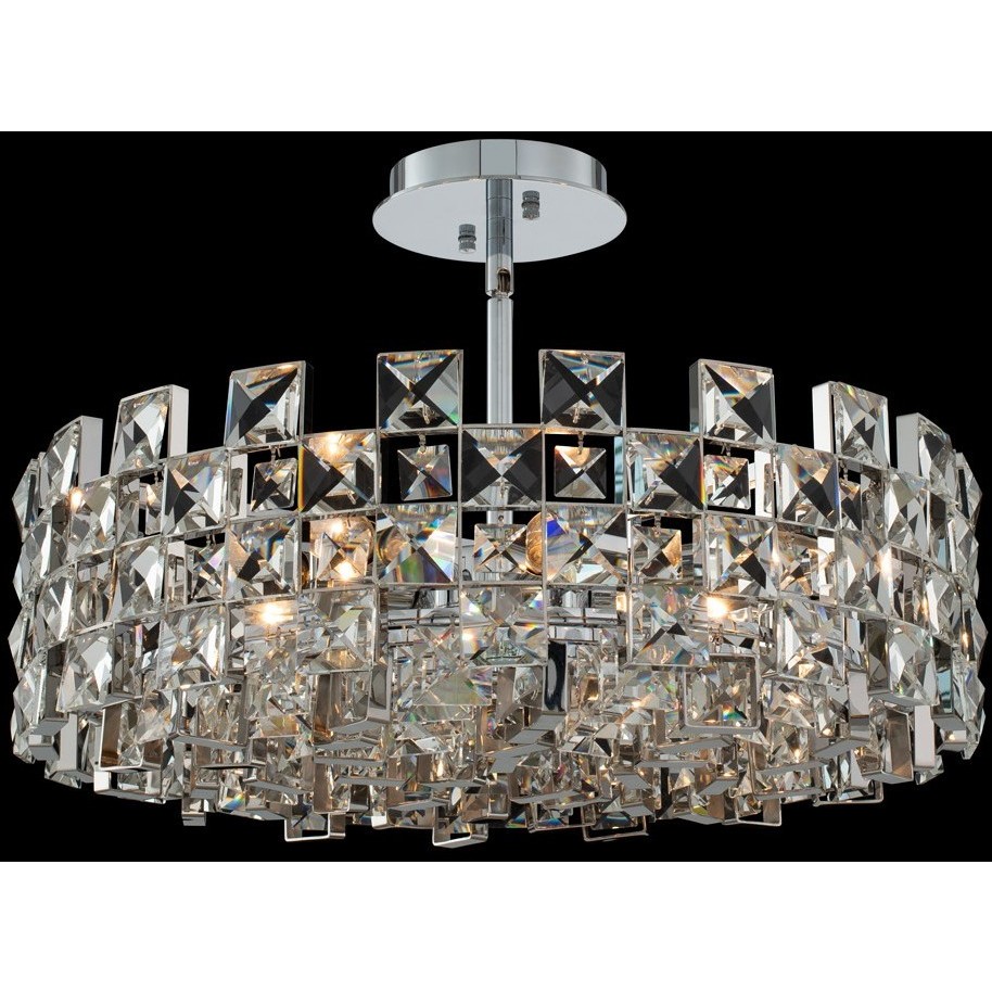 Piazze 8 Light 22 inch Polished Chrome Pendant Ceiling Light