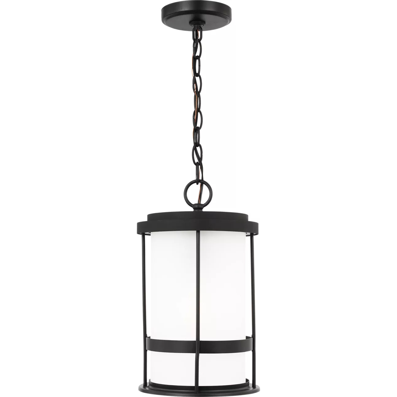 Wilburn 1 Light 8 inch Black Outdoor Pendant Lantern