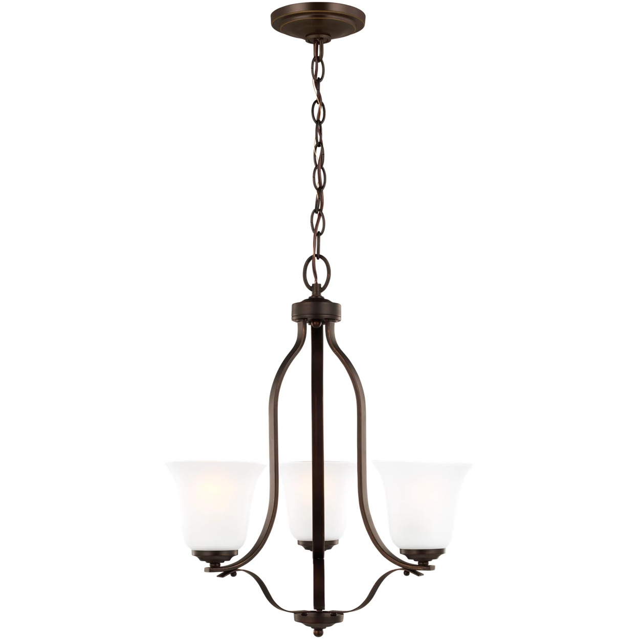 Emmons 3 Light 19.5 inch Bronze Chandelier Ceiling Light