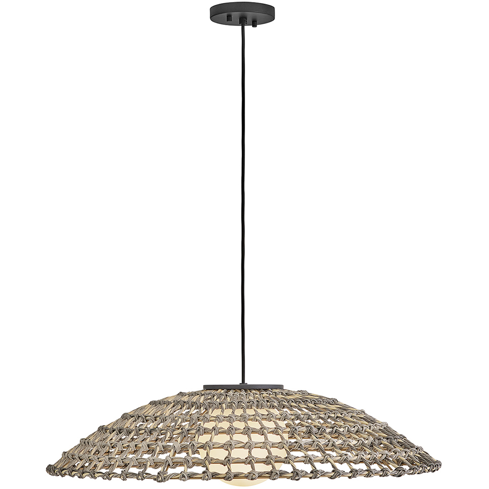Open Air Arlen LED 30 inch Black Outdoor Pendant in 12V LED
