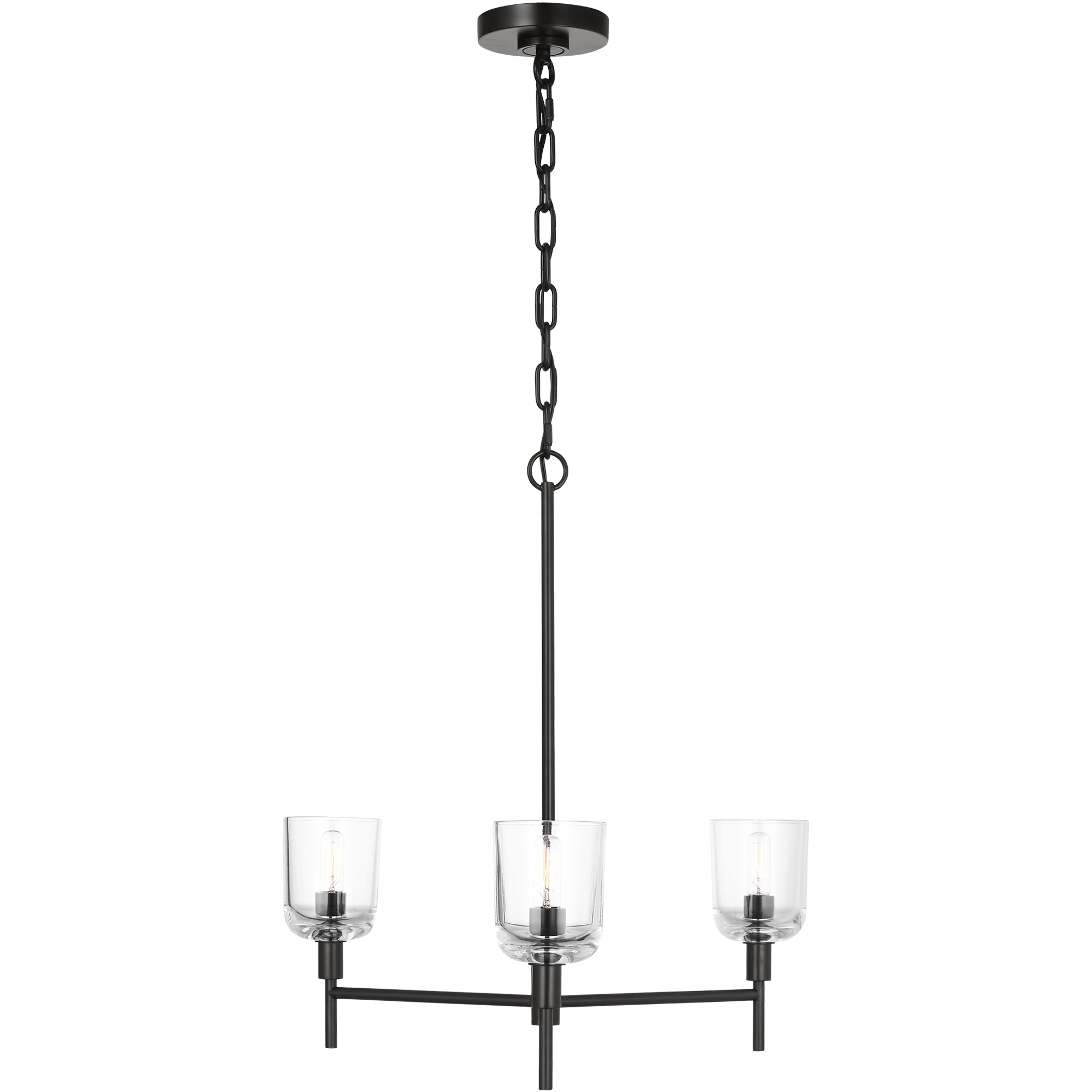 Thom Filicia Hartley 3 Light 24 inch Aged Iron Chandelier Ceiling Light