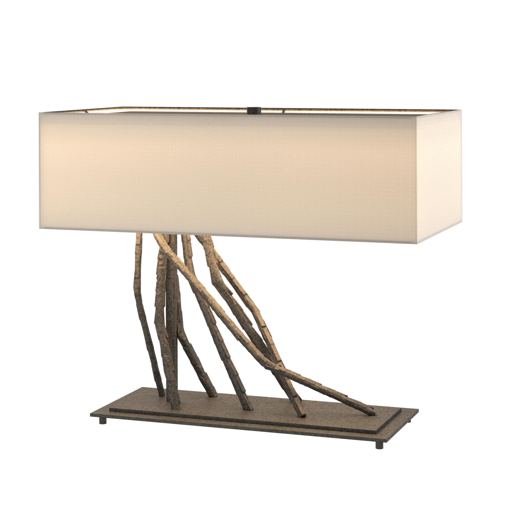 Brindille 16.5 inch 60 watt Natural Iron Table Lamp Portable Light in Flax