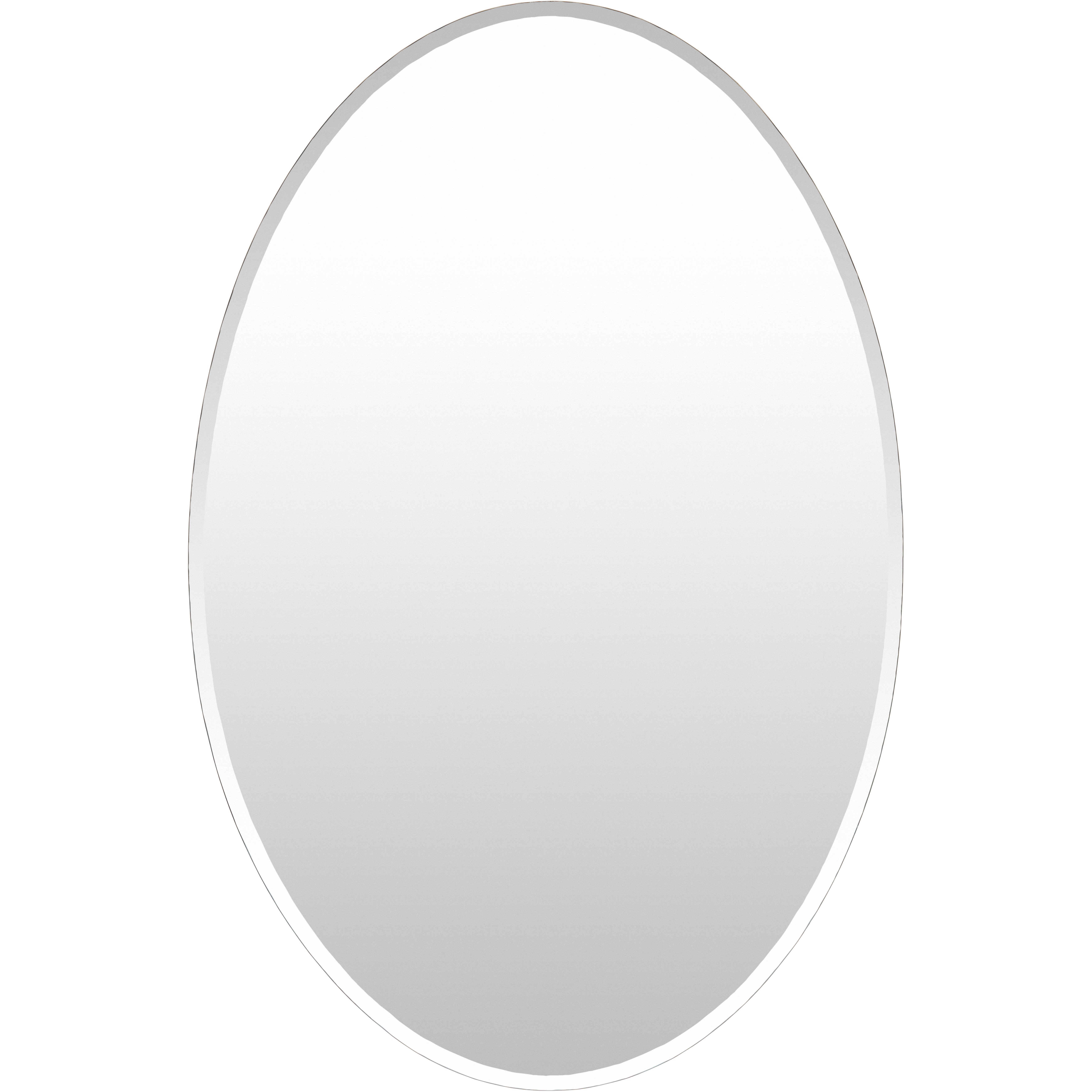 Contour 36 X 24 inch Light Grey Mirror, Oval