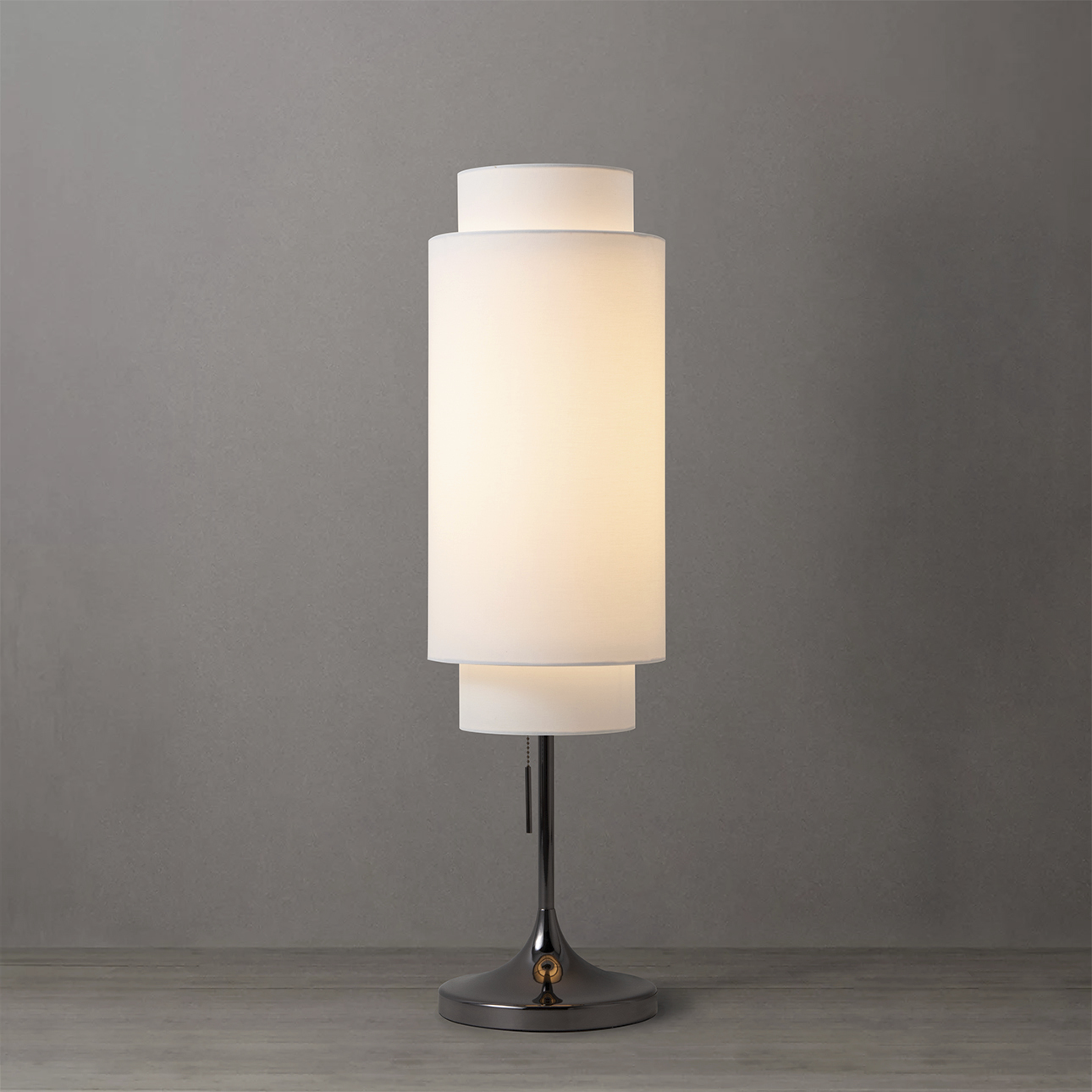 Lollipop 31 inch 9.00 watt Black Nickel Table Lamp Portable Light