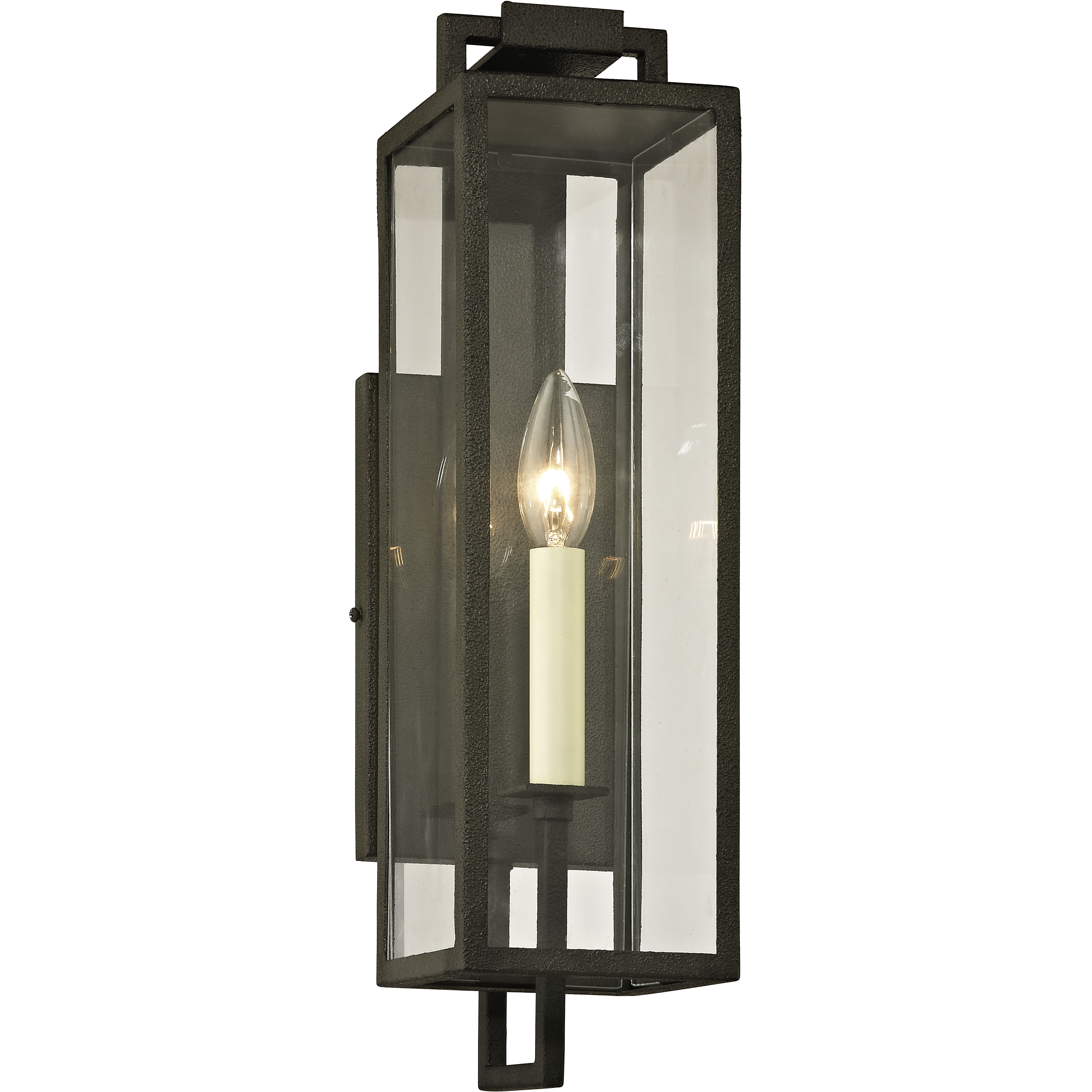 Beckham 1 Light 17 inch Forged Iron Outdoor Wall Sconce 