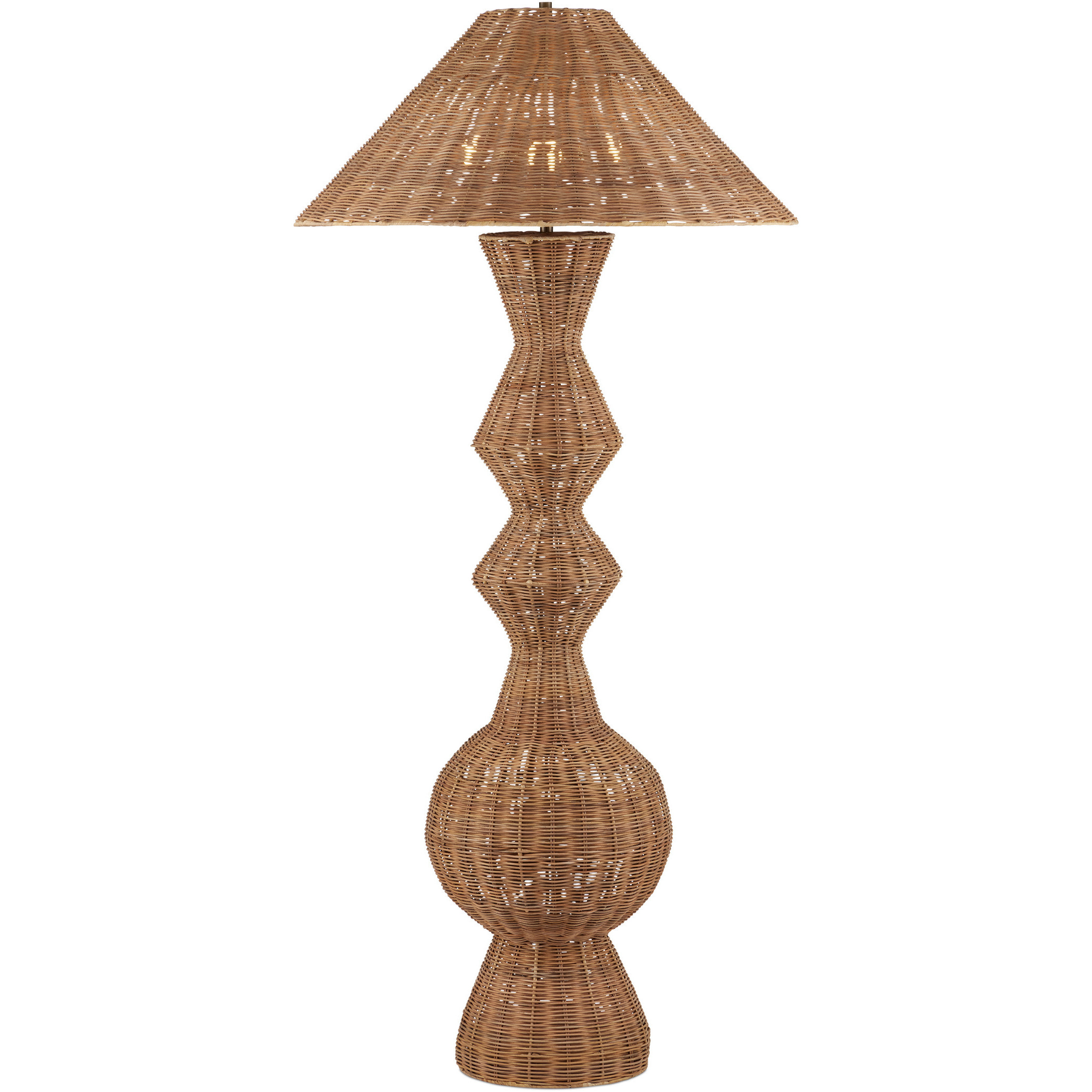 Nirvana 77 inch 60 watt Natural Floor Lamp Portable Light, Grande