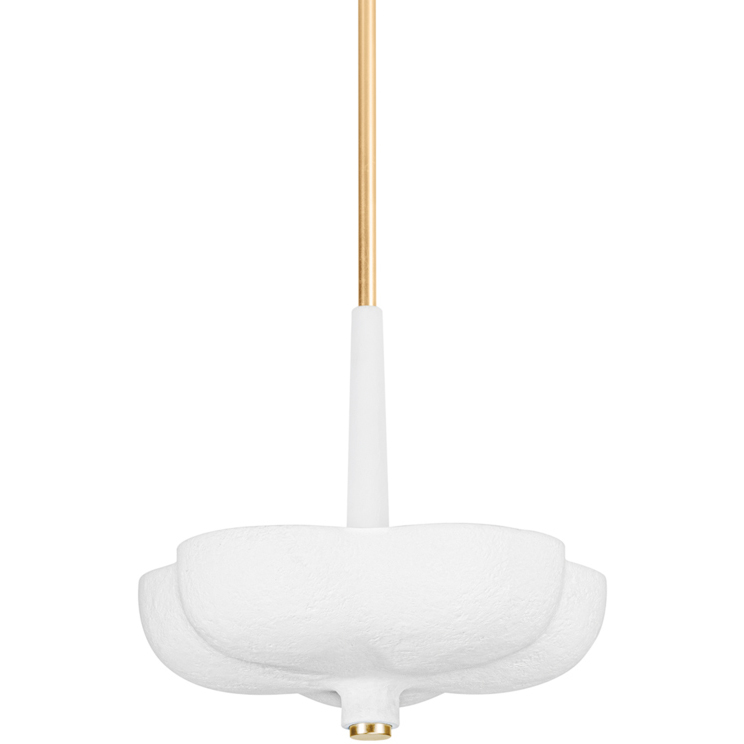 Rimini 3 Light 20 inch Gold Leaf Pendant Ceiling Light