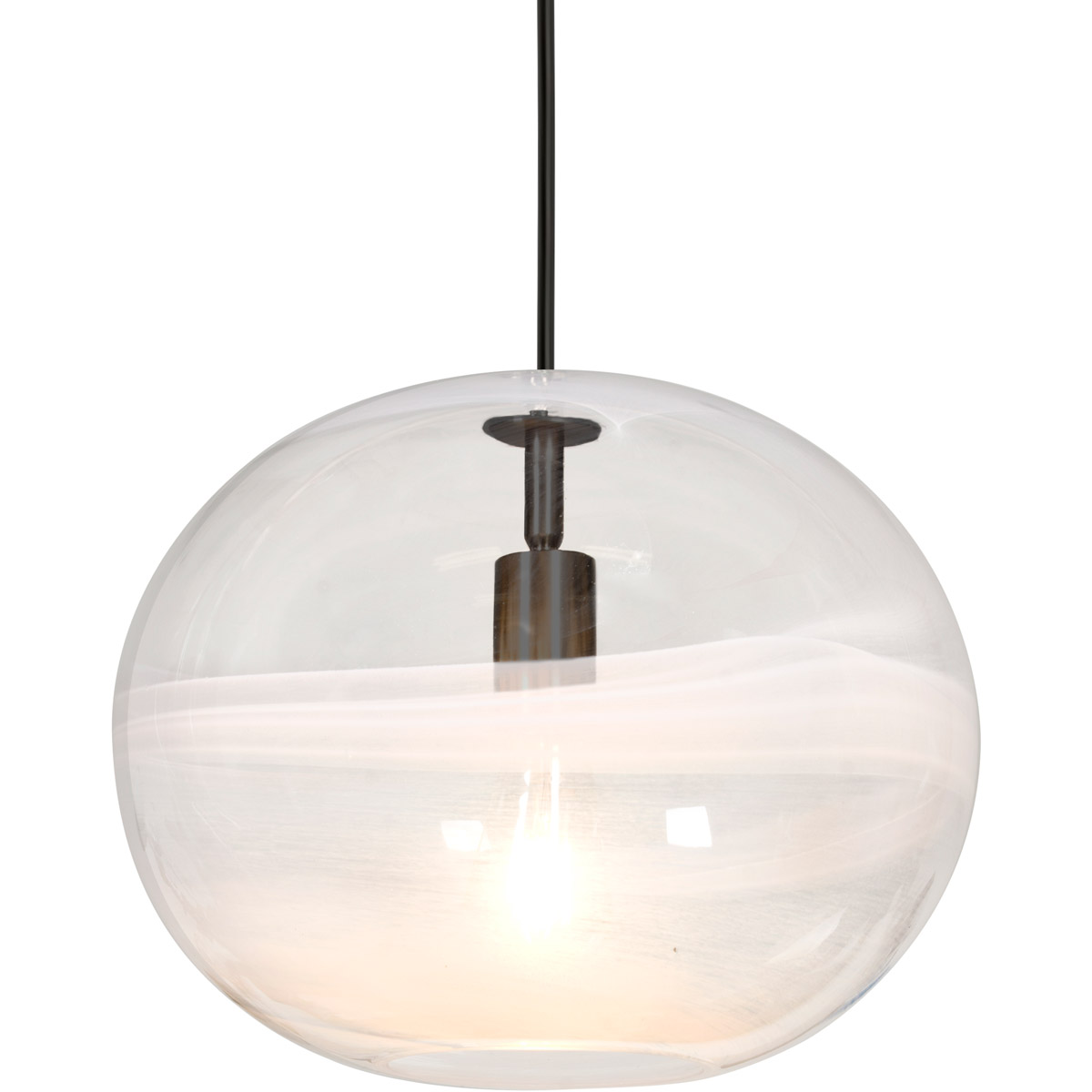 Geno 1 Light Black Pendant Ceiling Light