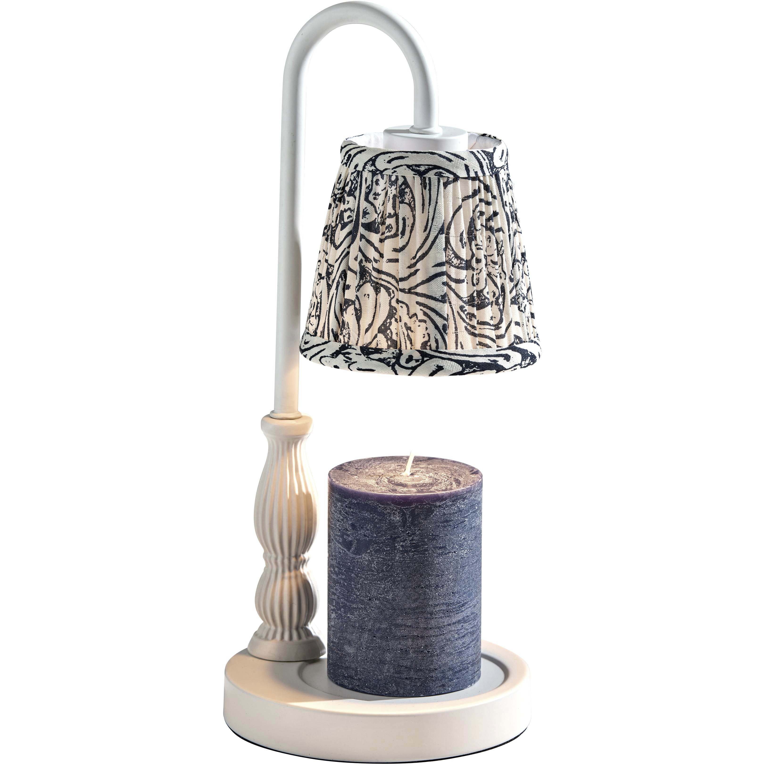 Gabby 13.5 inch 50 watt White Candle Warmer Desk Lamp Portable Light, Simplee Adesso