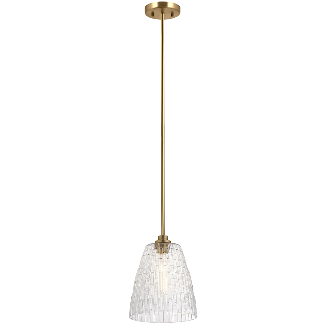 Windsor 1 Light 10 inch Painted Natural Brass Pendant Ceiling Light
