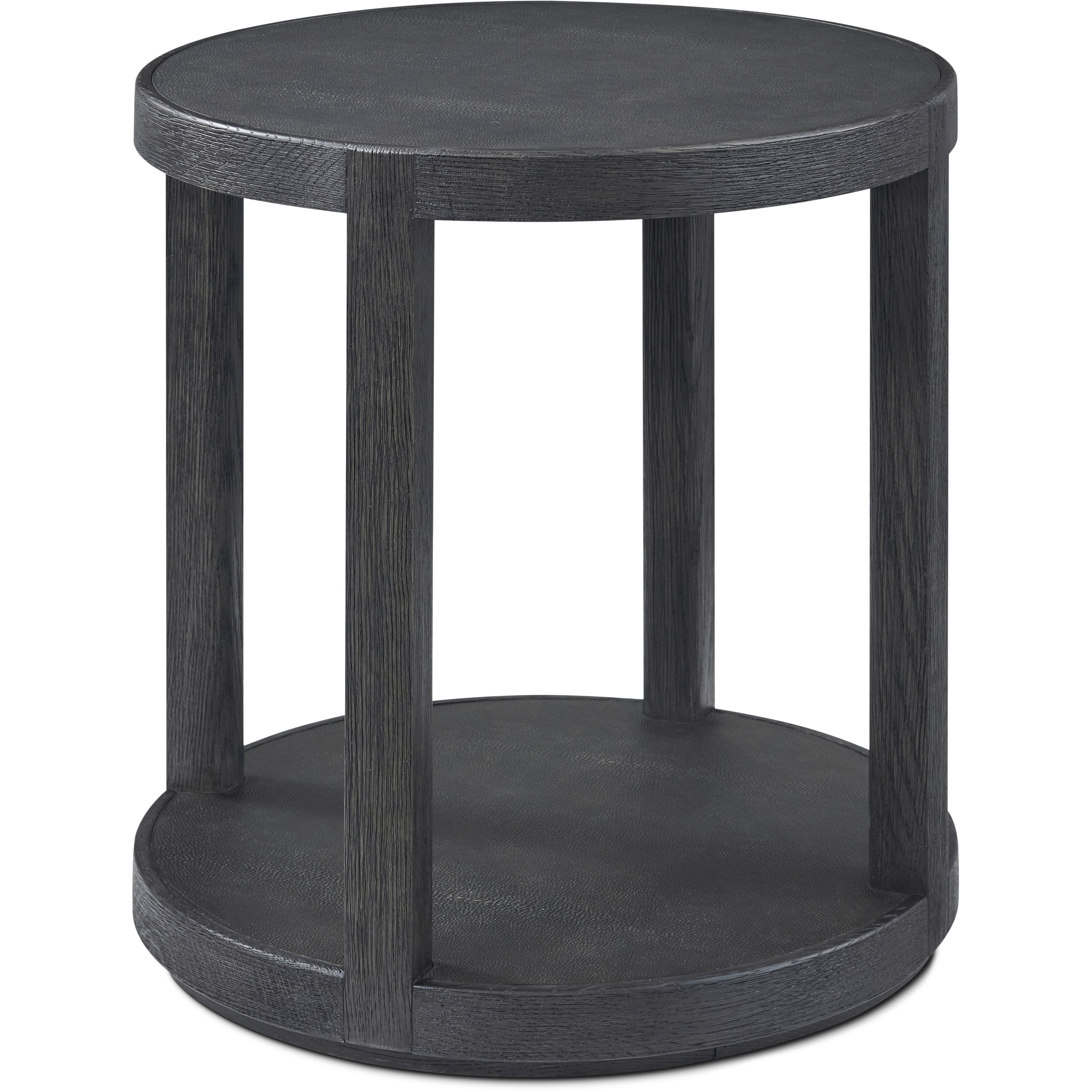 Maxwell 24 X 22 inch Obsidian Side Table, Wooden