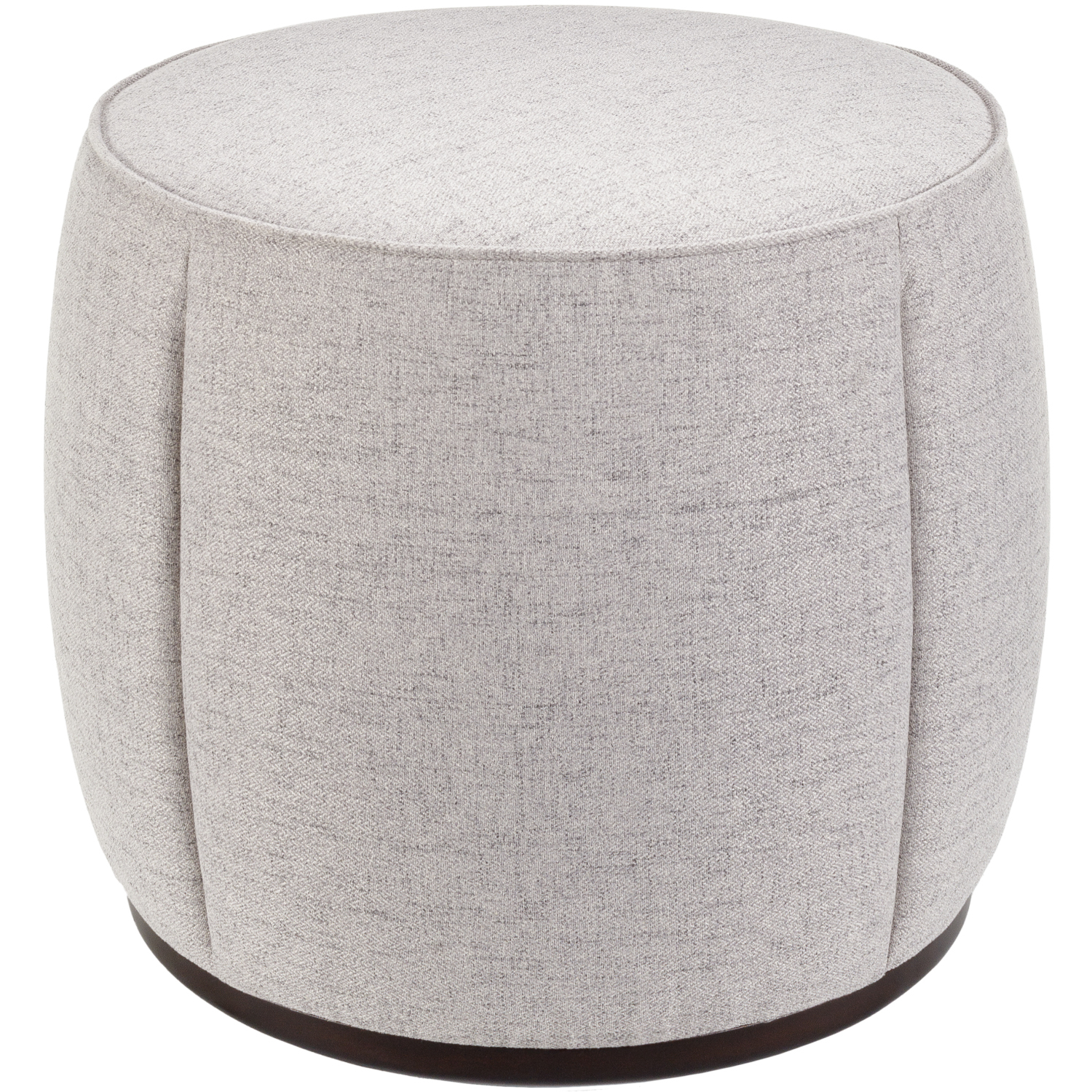 Lanza 21 inch Upholstery: Light Gray; Base: Dark Brown Ottoman