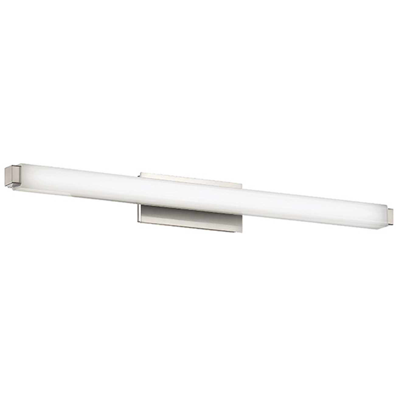 Mini Vogue LED 25.75 inch Brushed Nickel Bath Vanity & Wall Light in 3500K, 24in.