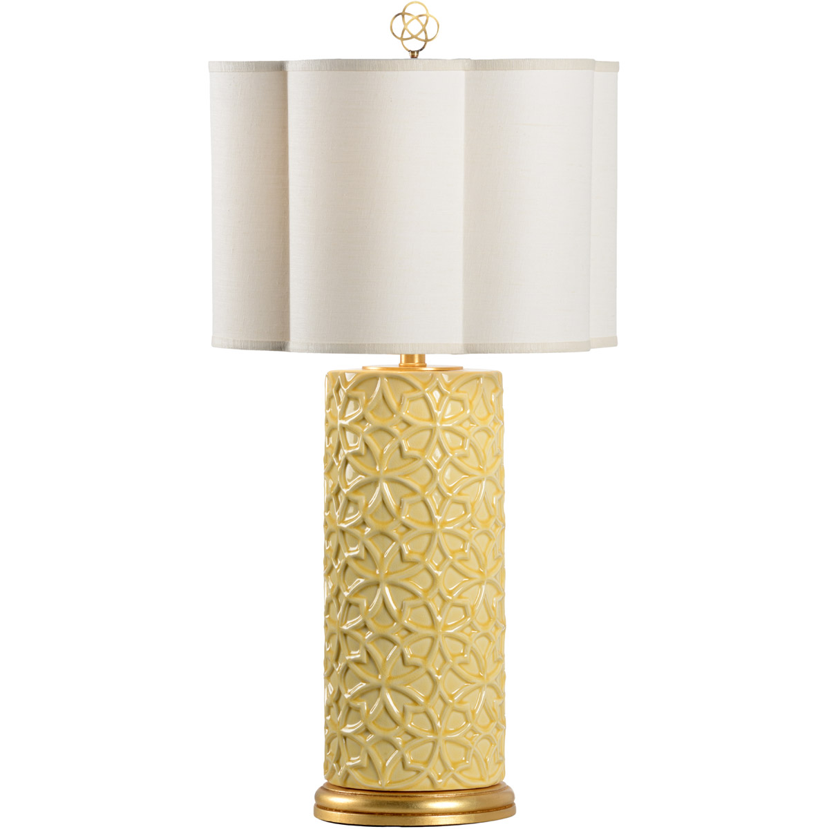 Biltmore 32 inch 100 watt Maize Yellow Glaze Table Lamp Portable Light