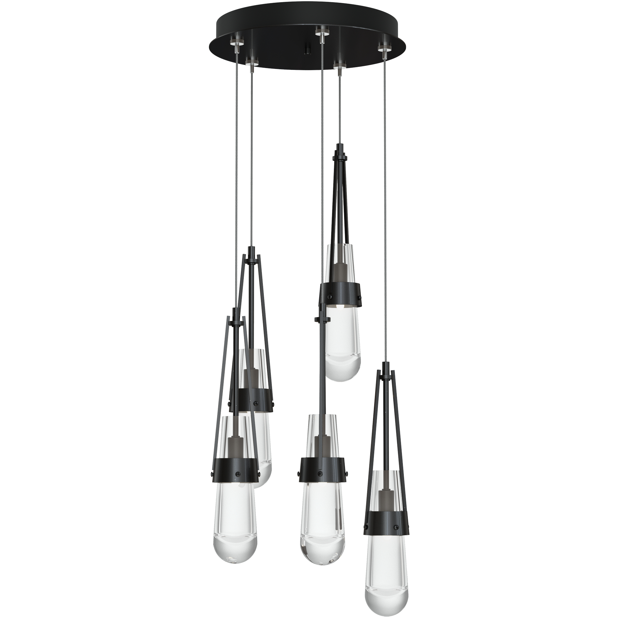Link 5 Light 13 inch Ink Pendant Ceiling Light, Standard